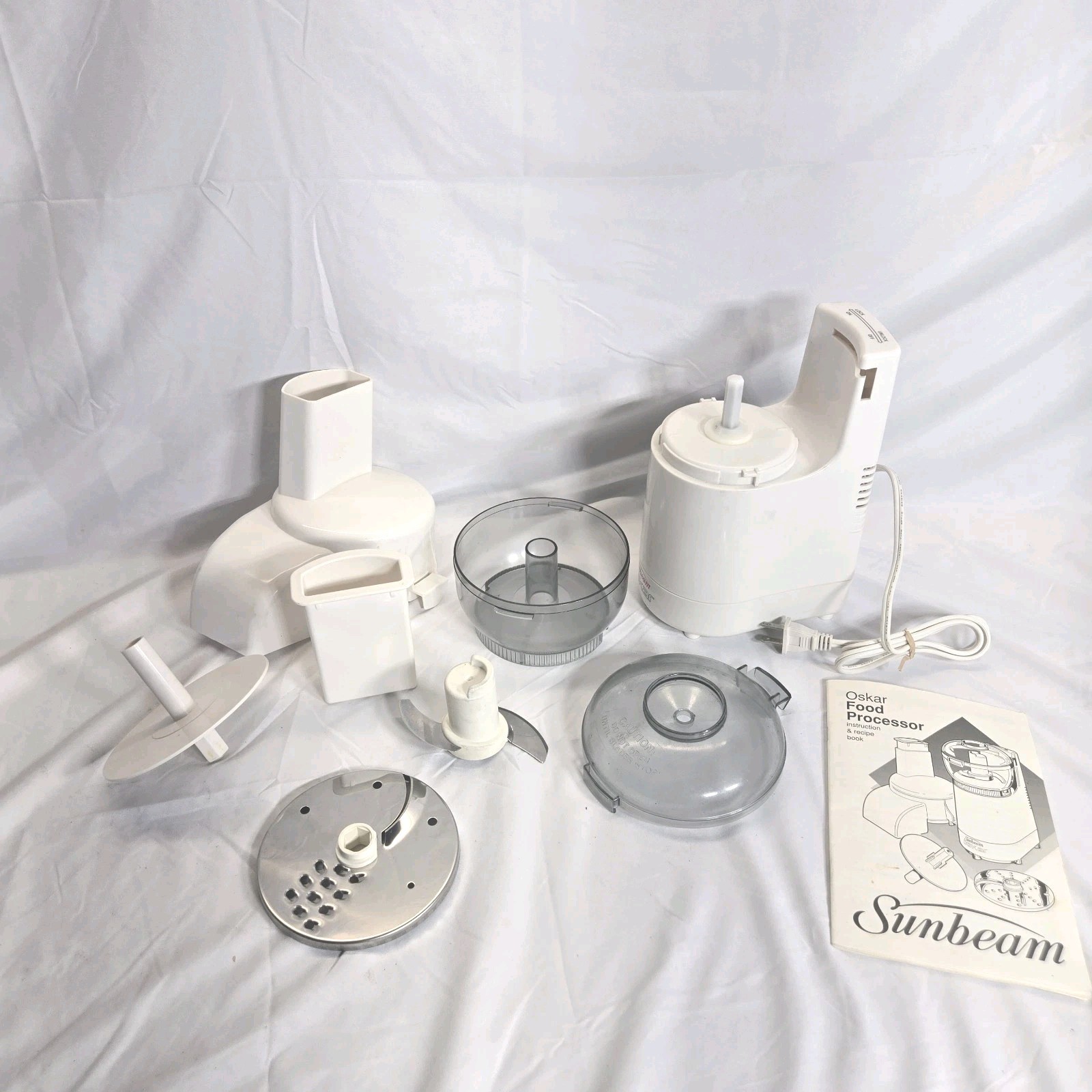 Sunbeam Oskar Food Processor 14081 Tested With Parts Vintage Food Chopper