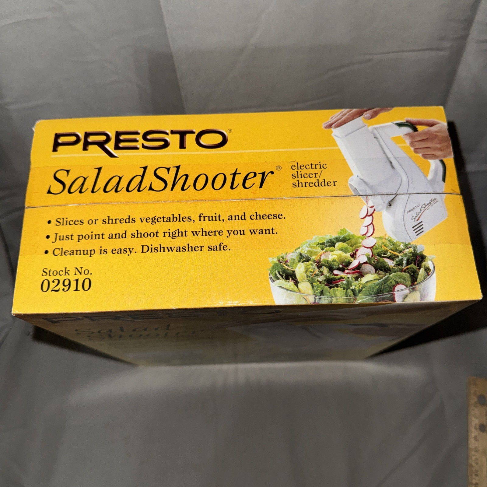 Presto Salad Shooter Electric Slicer Shredder 2006 – New Old Stock #02910 Sealed