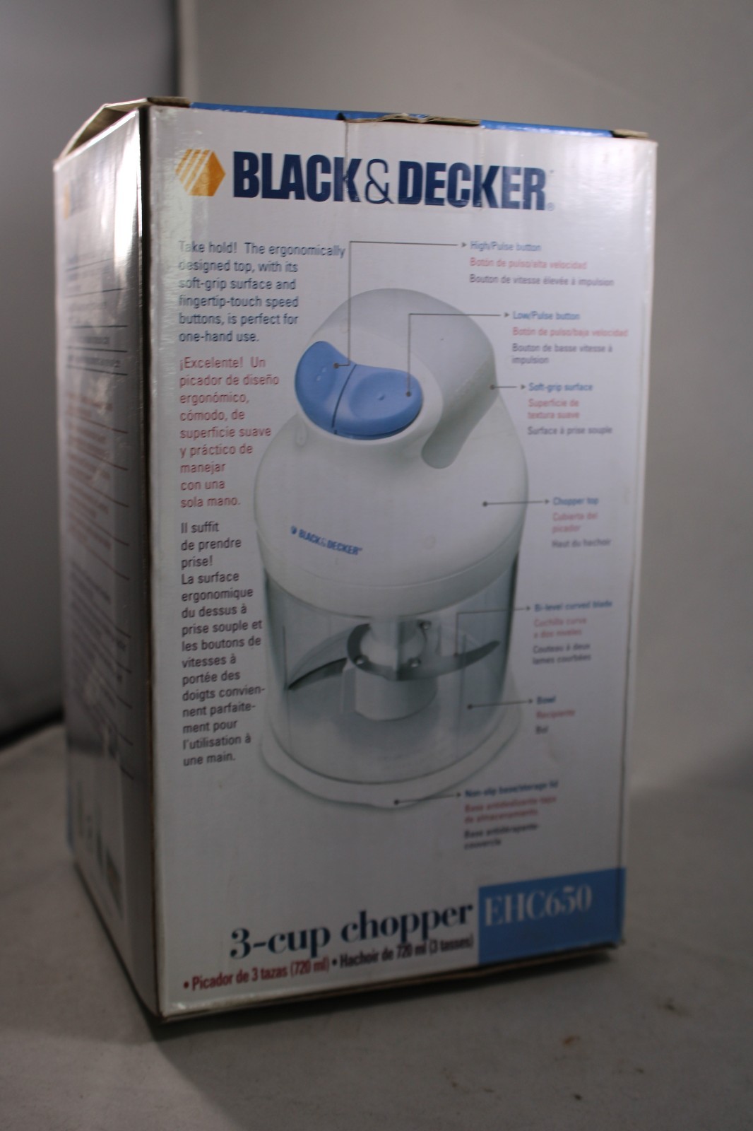 Black & Decker Ergo 3 Cup Deluxe Chopper Model #EHC650