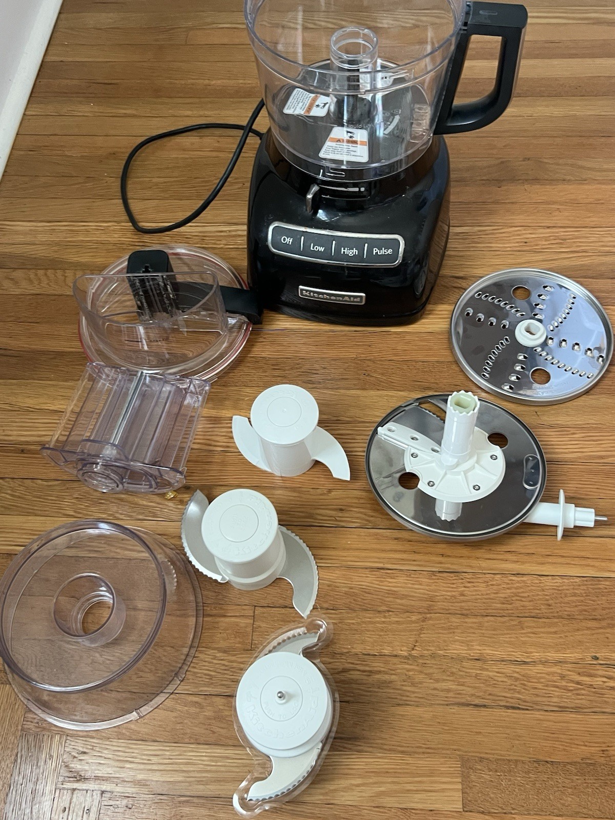 Kitchenaid kfp0933ob0 Black Food Processor W Attachments Works Needs Cleaning