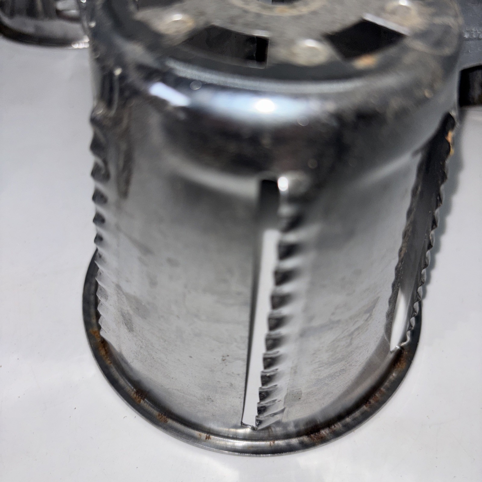 Saladmaster Stainless Steel Food Processor w/ 5 Cones MISSING BASE**** Vintage