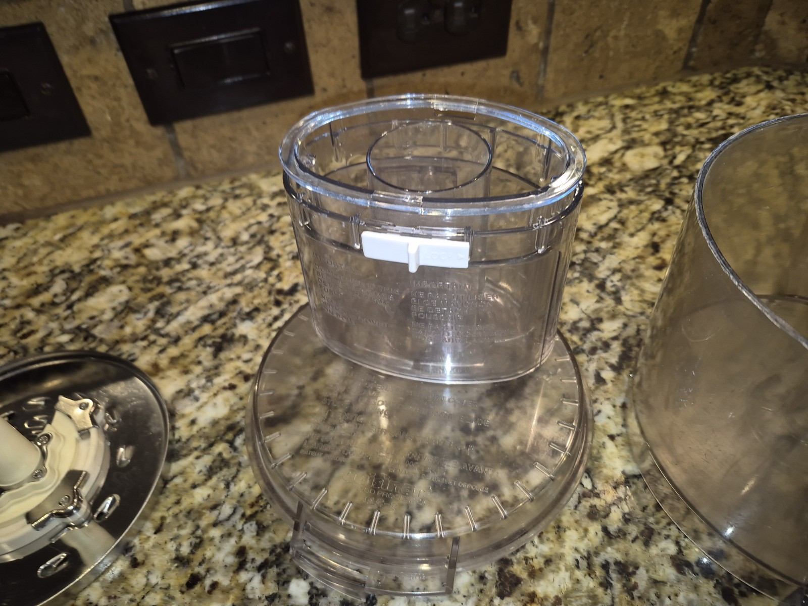 Cuisinart Food Processor DLC-8 Plus Work Bowl + LID + Insert Deluxe 877b