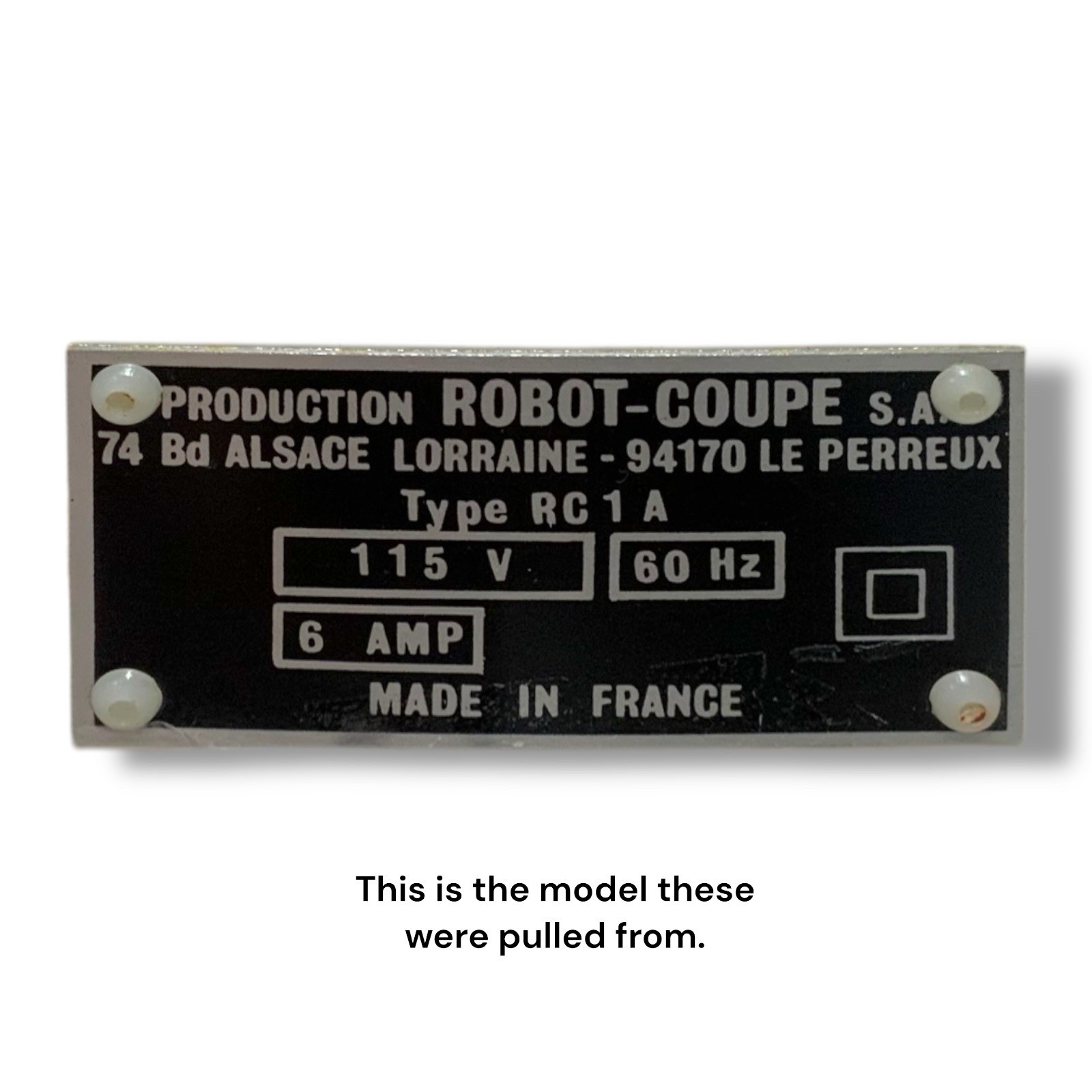 Robot Couple RC RC1A Food Processor Replacement Cover Lid w/ Food Pusher
