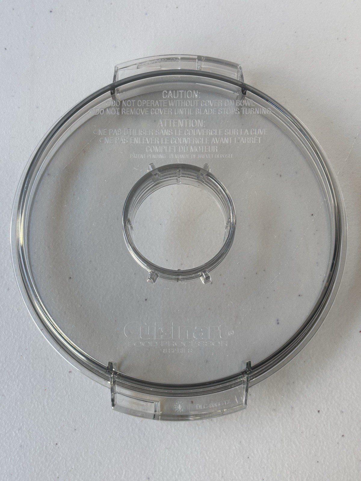 Cuisinart Pro Custom 11 Food Processor DLC-8 Flat Lid DLC-806GTX With Cap