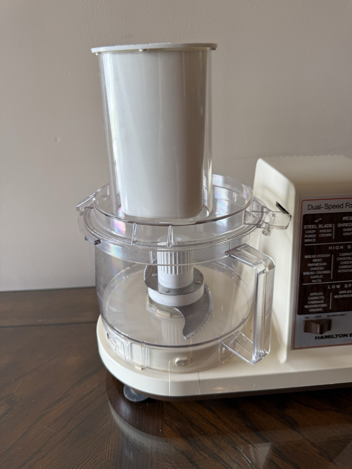 Vintage Hamilton Beach 702-5 Dual-Speed Food Processor *Tested ~ Works Great