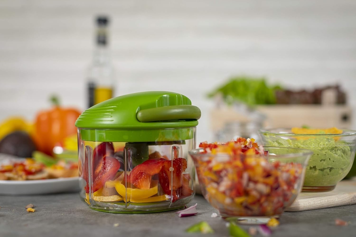 Effortless Manual Food Processor – 2-Cup Capacity