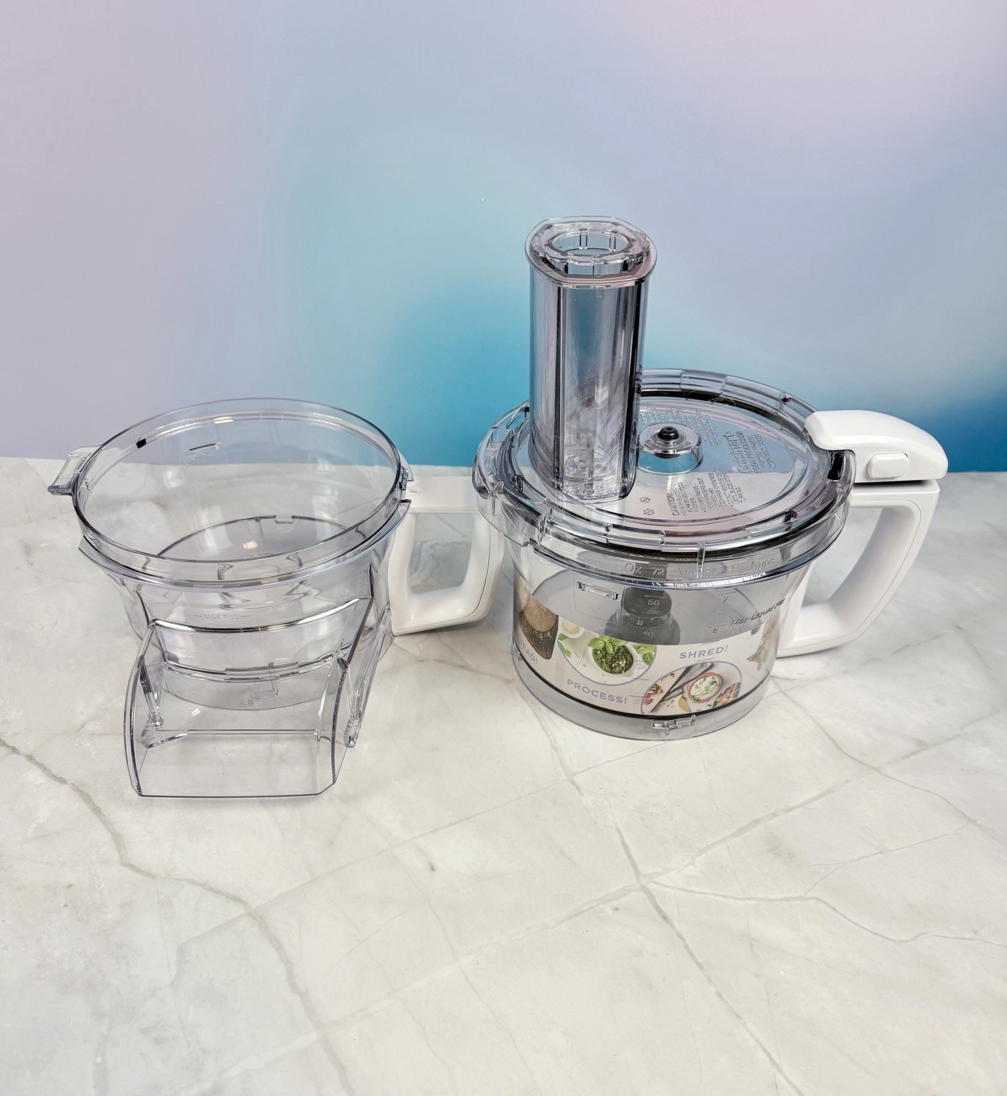 Cuisinart FP-9CF 9-Cup Continuous Feed Food Processor 500W White w/ Blades