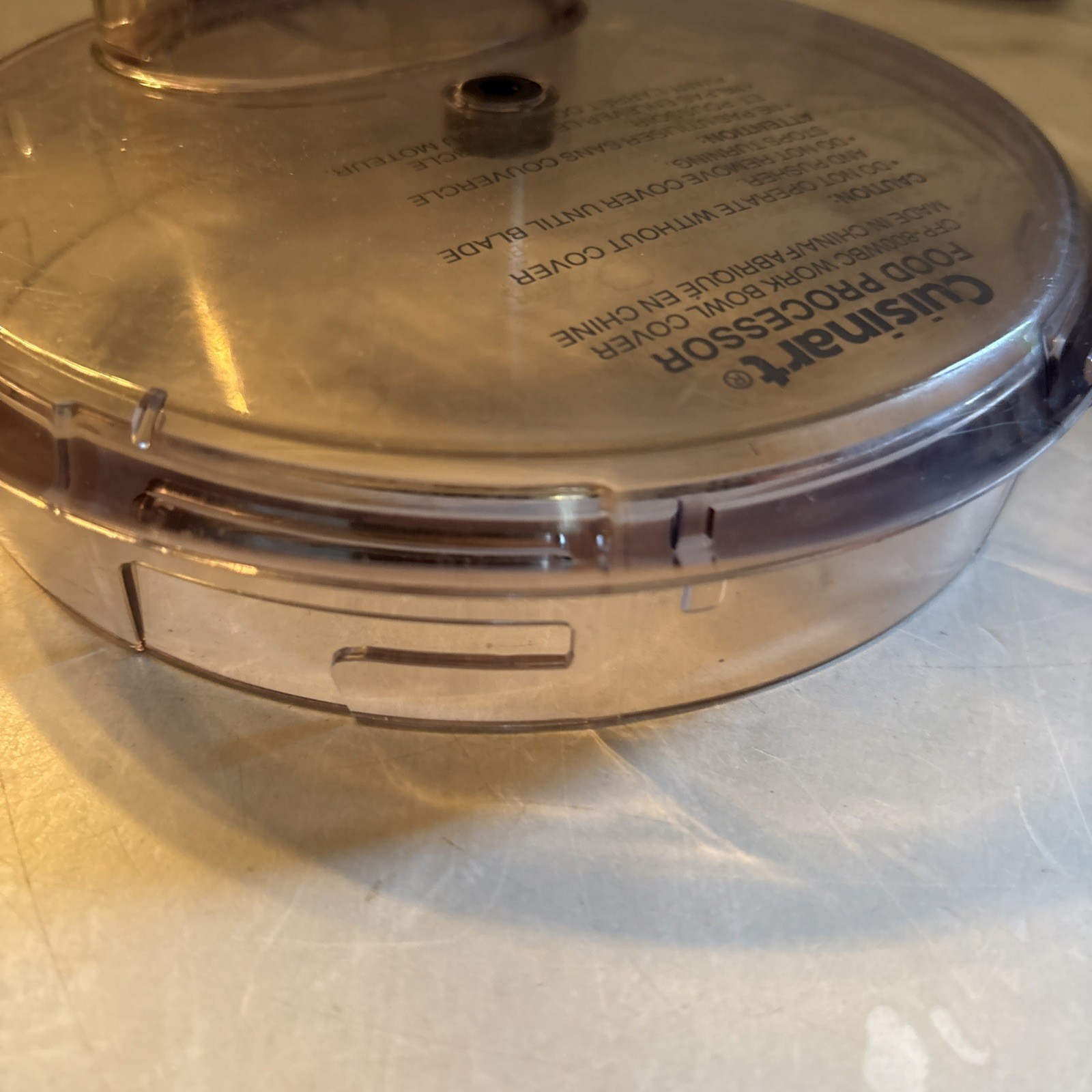 Cuisinart Food Processor CFP-800 Replacement Lid CFP-800WBC & Pusher FP-8P