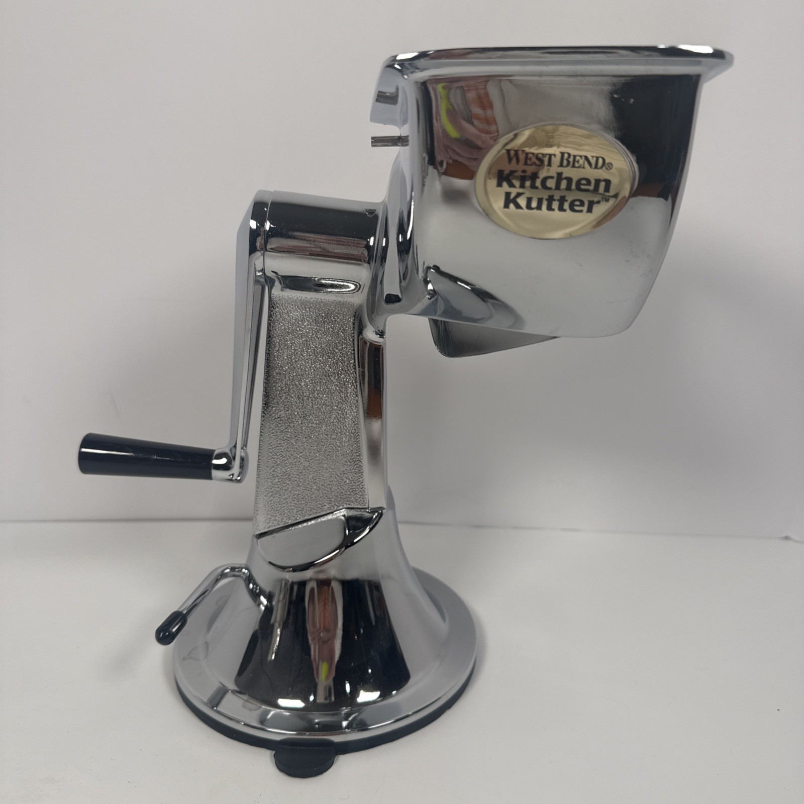 West Bend KITCHEN KUTTER 4 Cones Manual Food Processor Finger Guard Made in USA