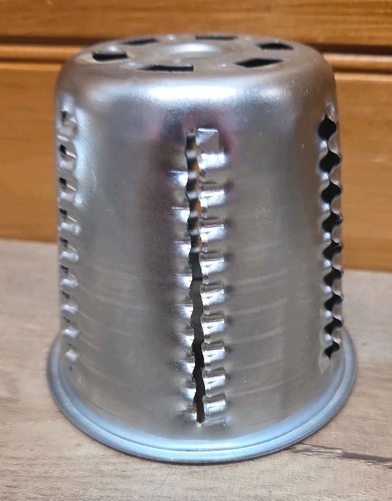 Saladmaster Food Processor With Stand And 5 Cone Attachments & Shield As Shown