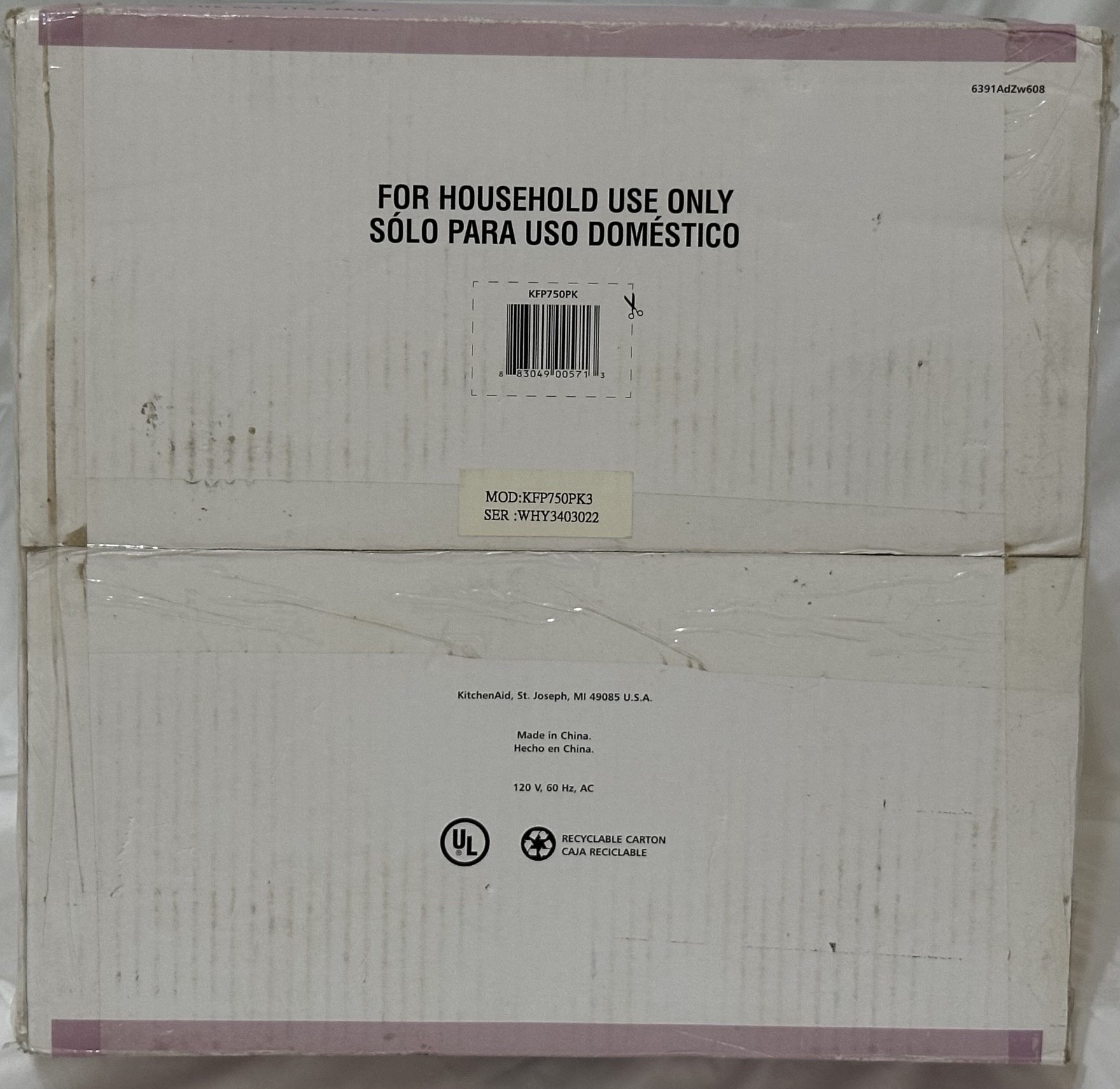 KitchenAid KFP750PK3 Food Processor with Blades – PINK RARE NEW