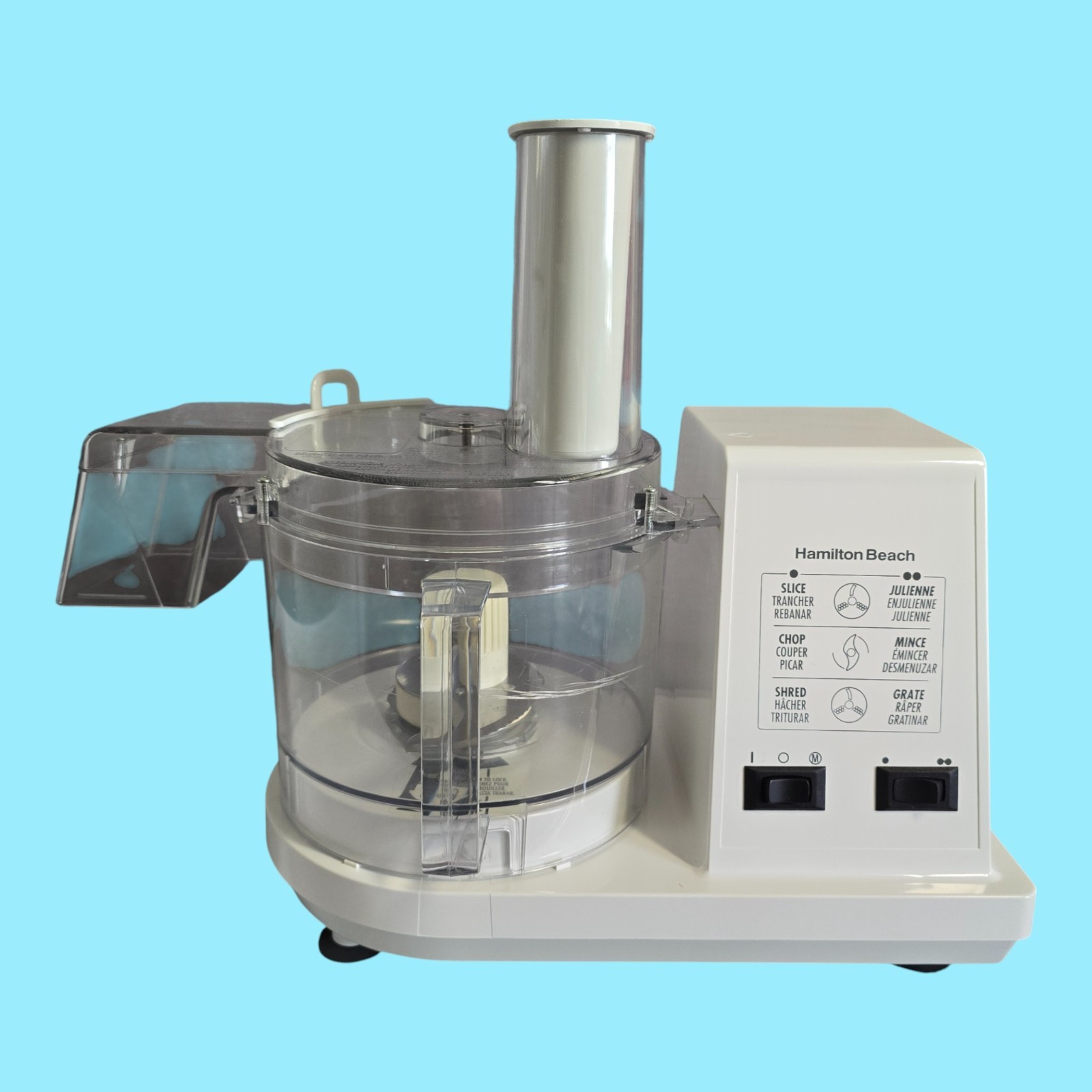 Hamilton Beach Food Pro 2 Food Processor 70300 White TESTED & WORKING! w/ Box