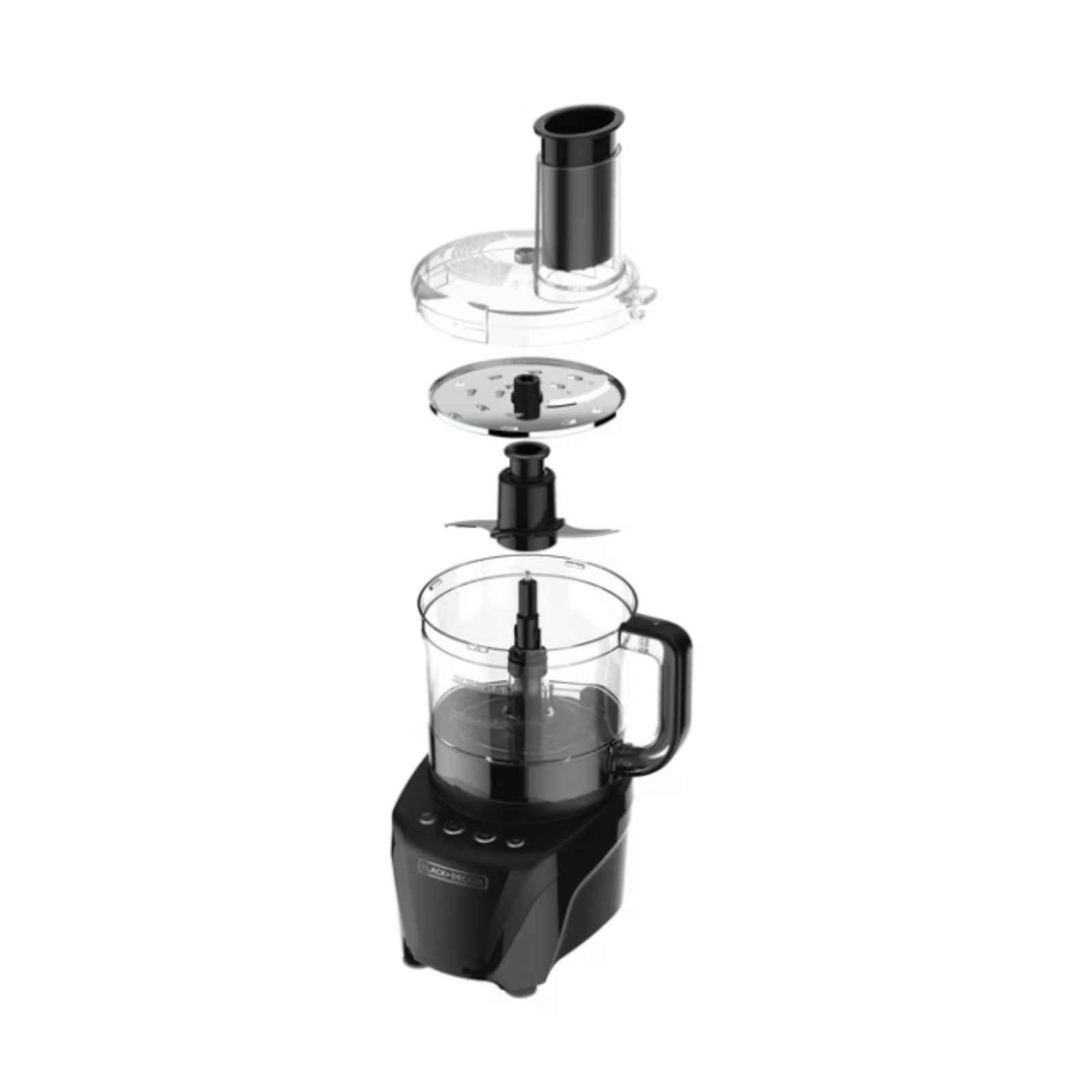 BLACK+DECKER Easy Assembly 8-Cup Food Processor 850W 2 Speeds + Pulse Chop