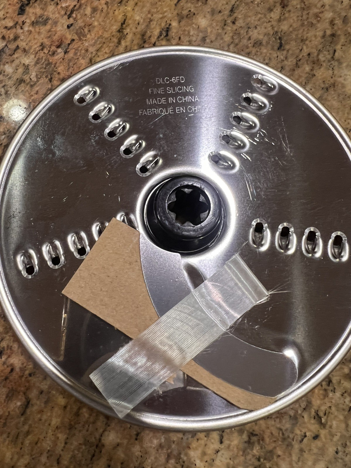 Genuine OEM Cuisinart DLC-6FD fine shred Disc DLC-7 Food Processor Attachment