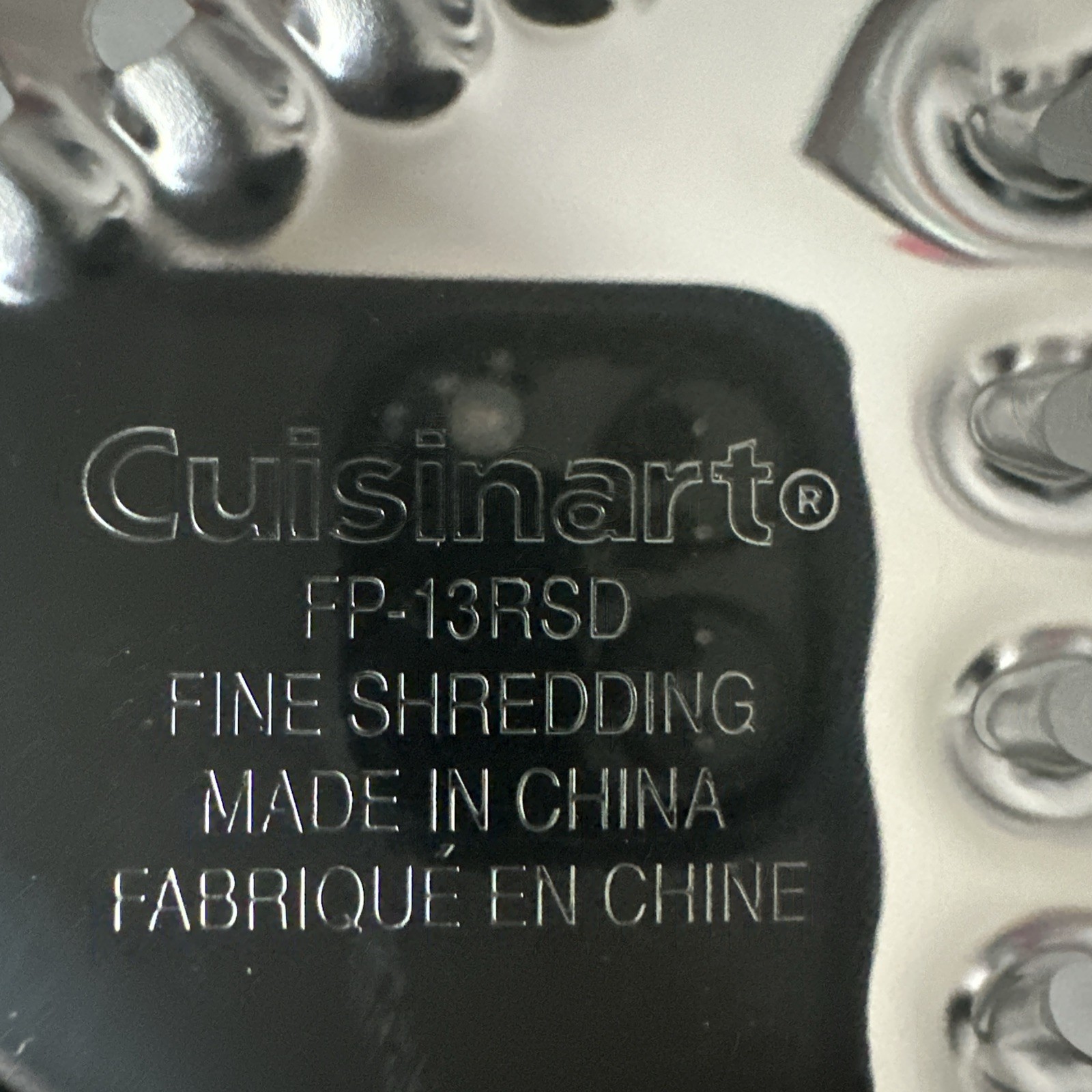 Cuisinart FP 11 13SC Blades & Accessories Storage Case Food Processor FP-11/12SC