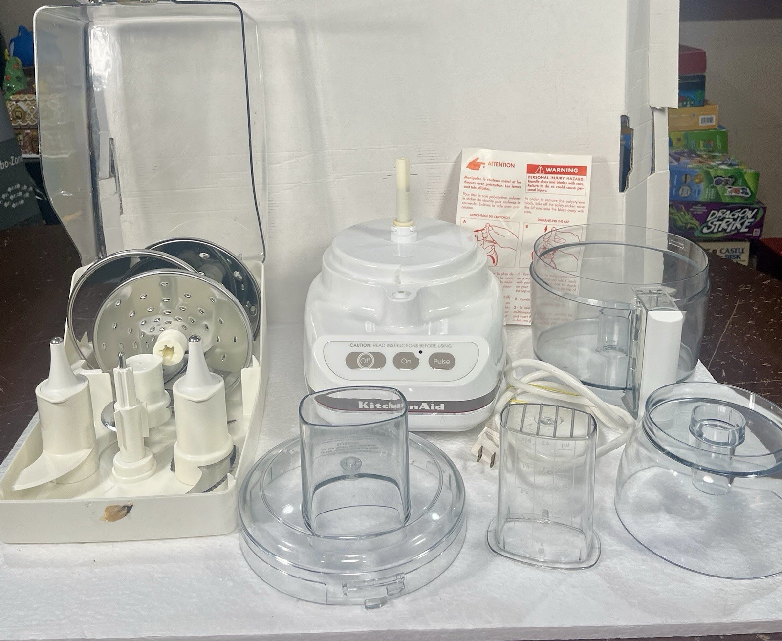 KitchenAid Food Processor KFP600WH Tested Working with Blades & Accesories
