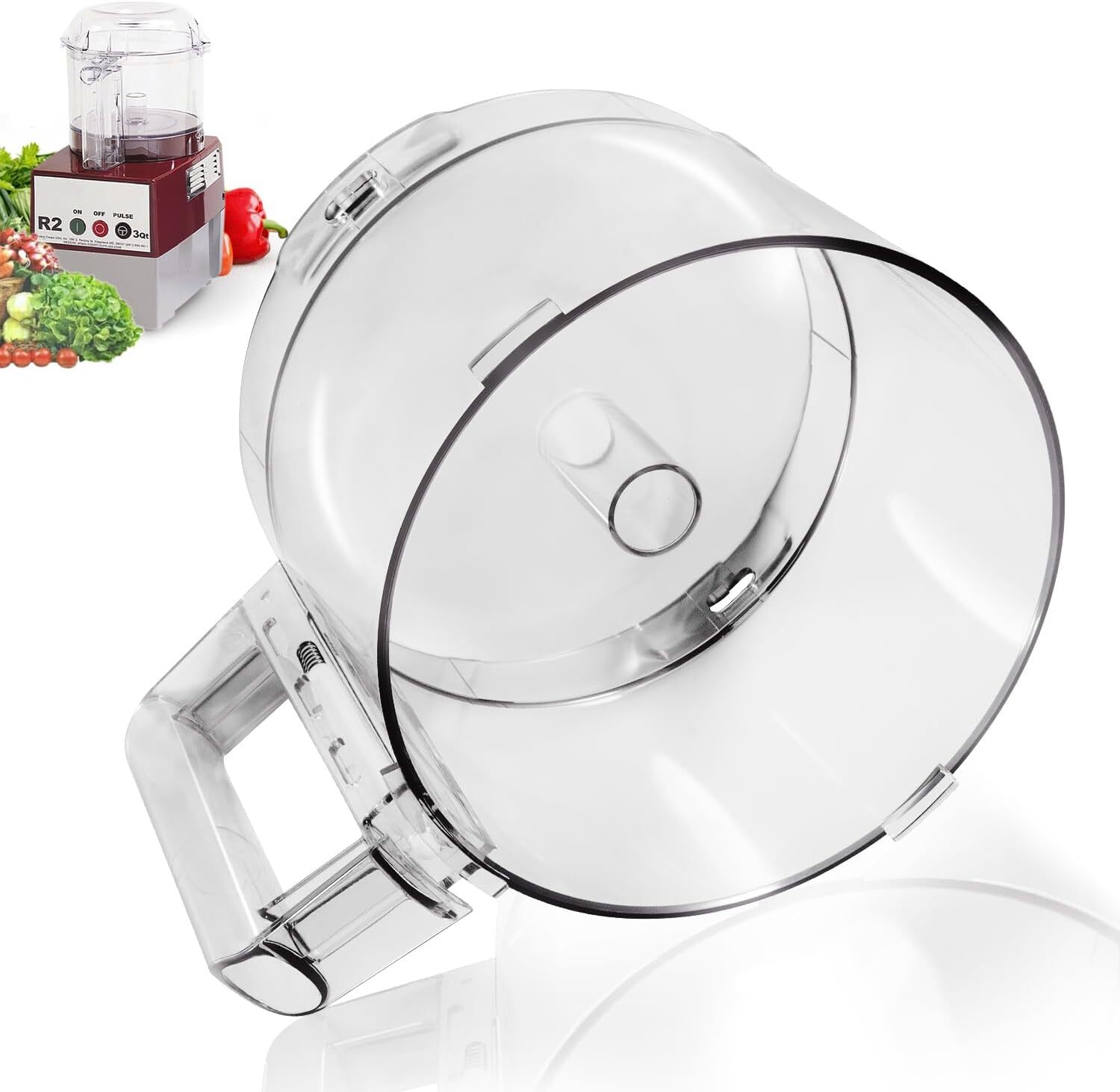 112203 Clear Cutter Bowl 3qt For Robot Coupe R2B series #1-4 and R2N series #1-3