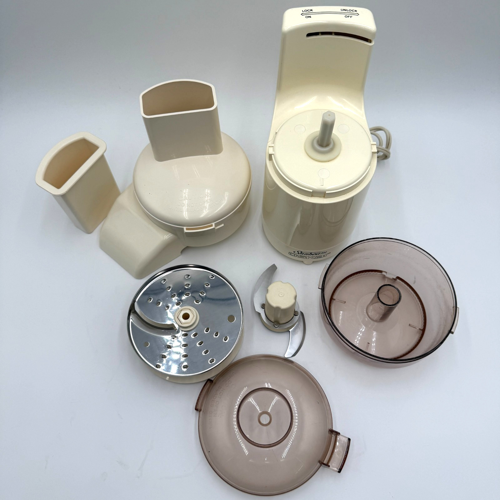 Vintage Sunbeam Oskar Food Processor/Chopper ~ 14081 ~ Made In France~ Tested