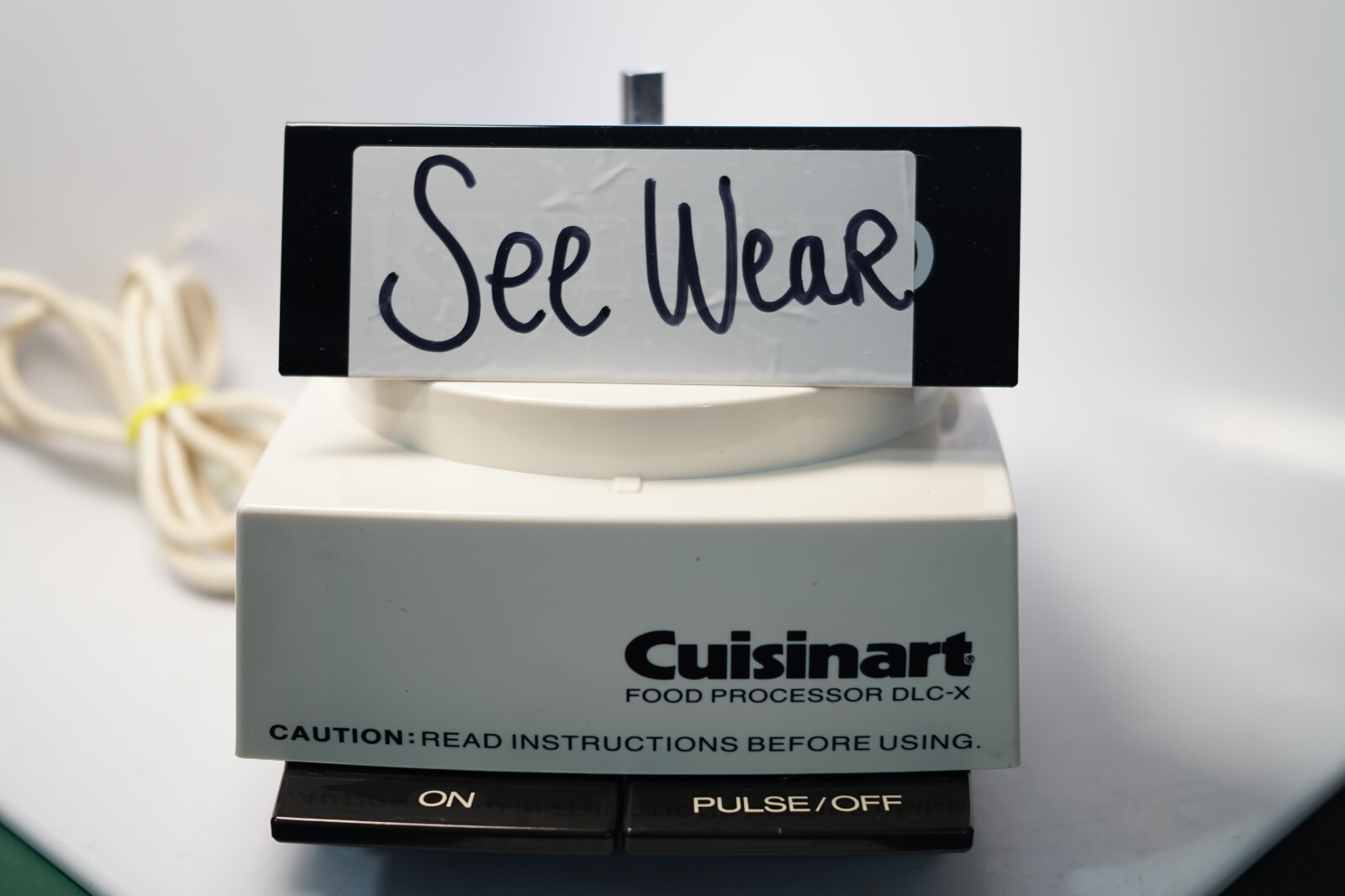 READ- PULSE ONLY Cuisinart DLC-X Plus Food Processor Motor Base Only Tested FLAW