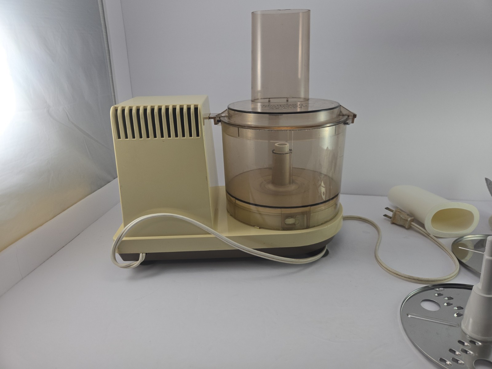 Vintage Sears Counter Craft Food Processor 7 Speed 400.823603 Tested Works