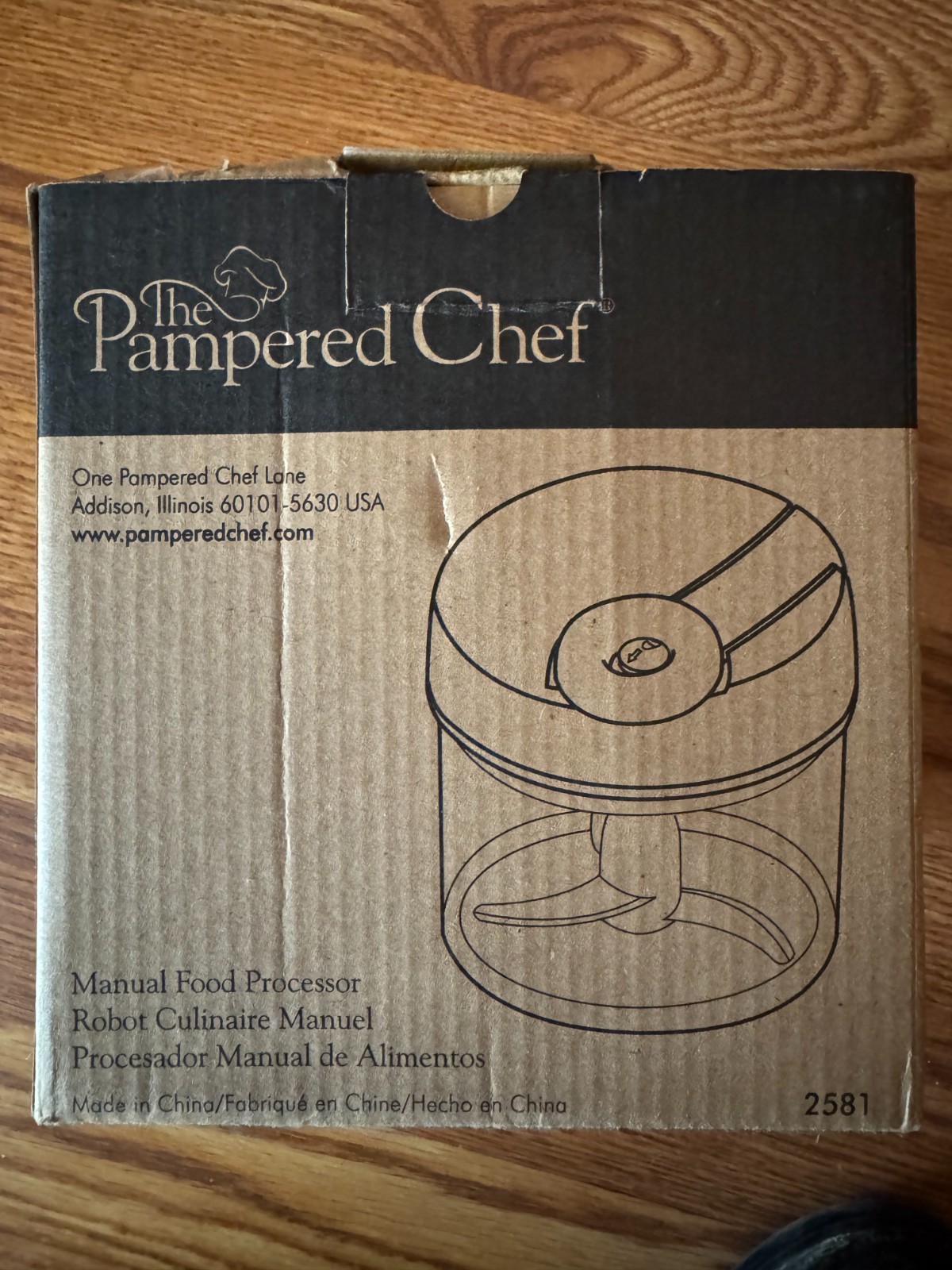 Pampered Chef Push Function Food Chopper – White