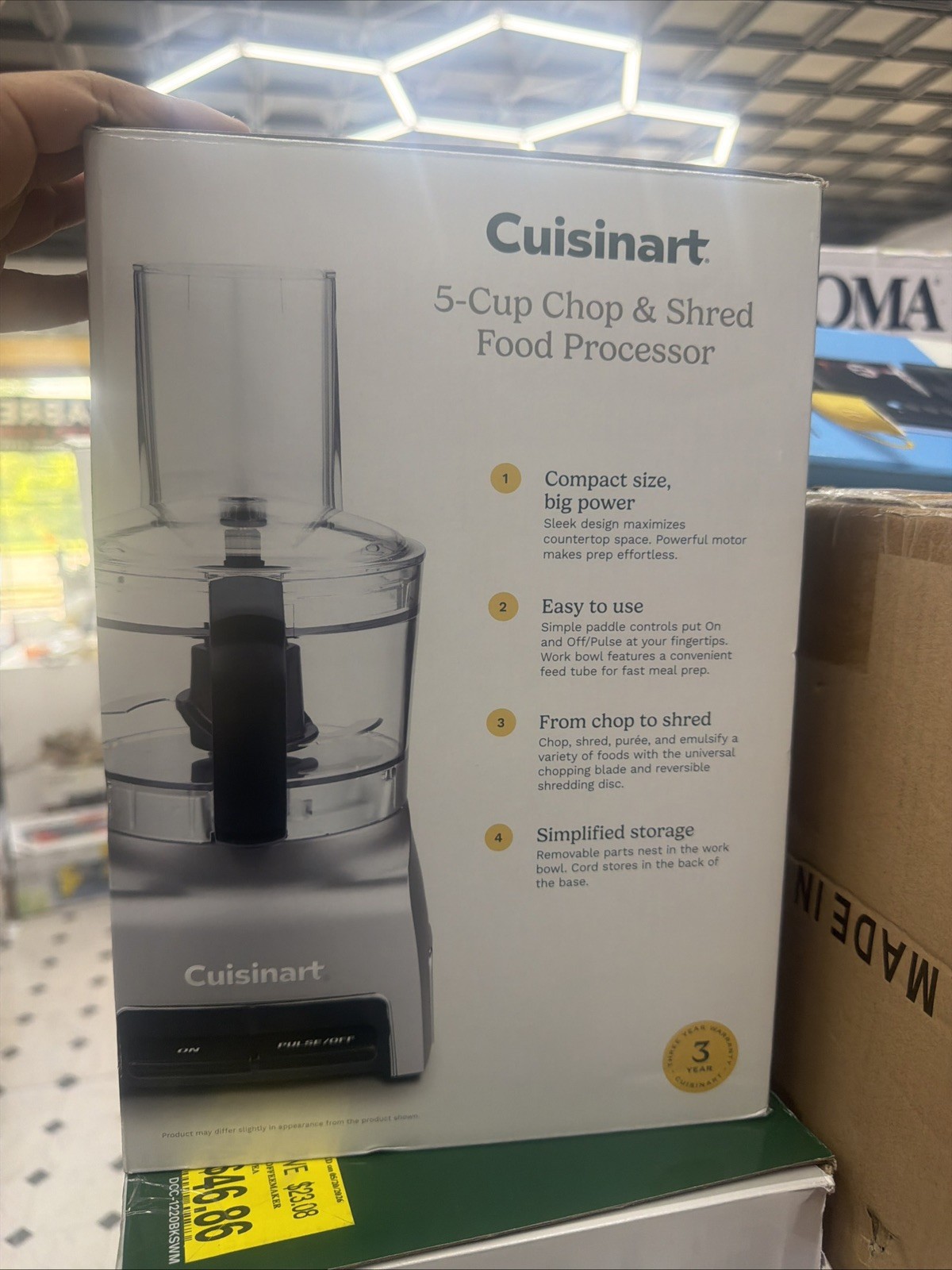 Cuisinart 5 Cup Chop & Shred Food Processor FP-5 Fine And Medium Shredding