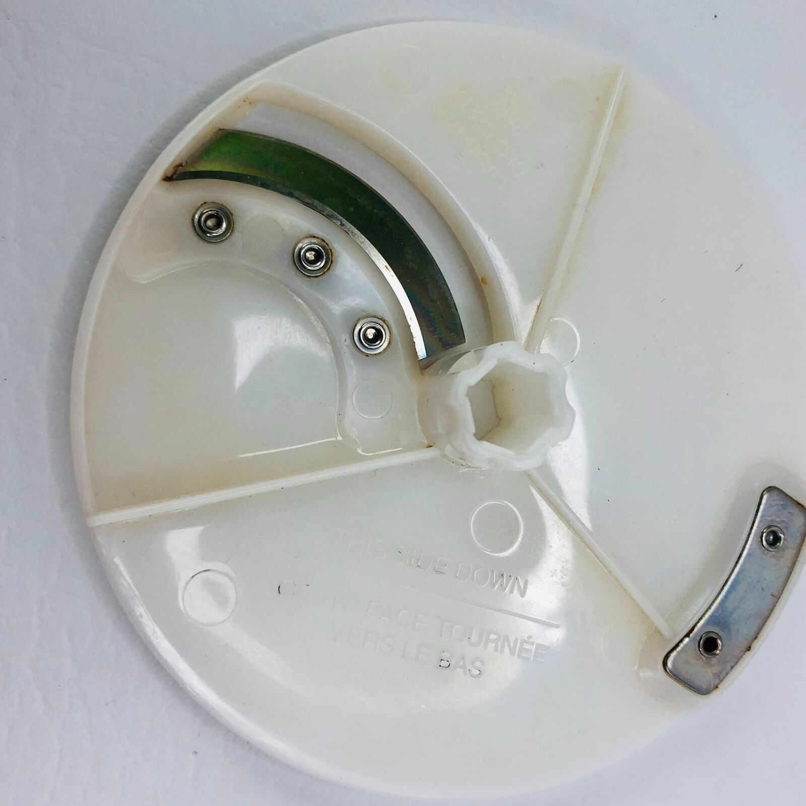 Cuisinart Food Processor Replacement Cutting Disk With Post For DLP 3 Used Clean