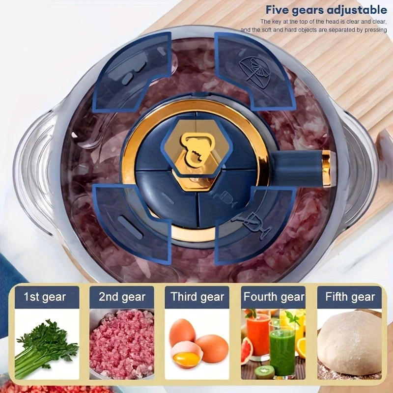 304 Stainless Steel Multifunctional Electric Food Processor 2L 3L 5L Meat Grinde