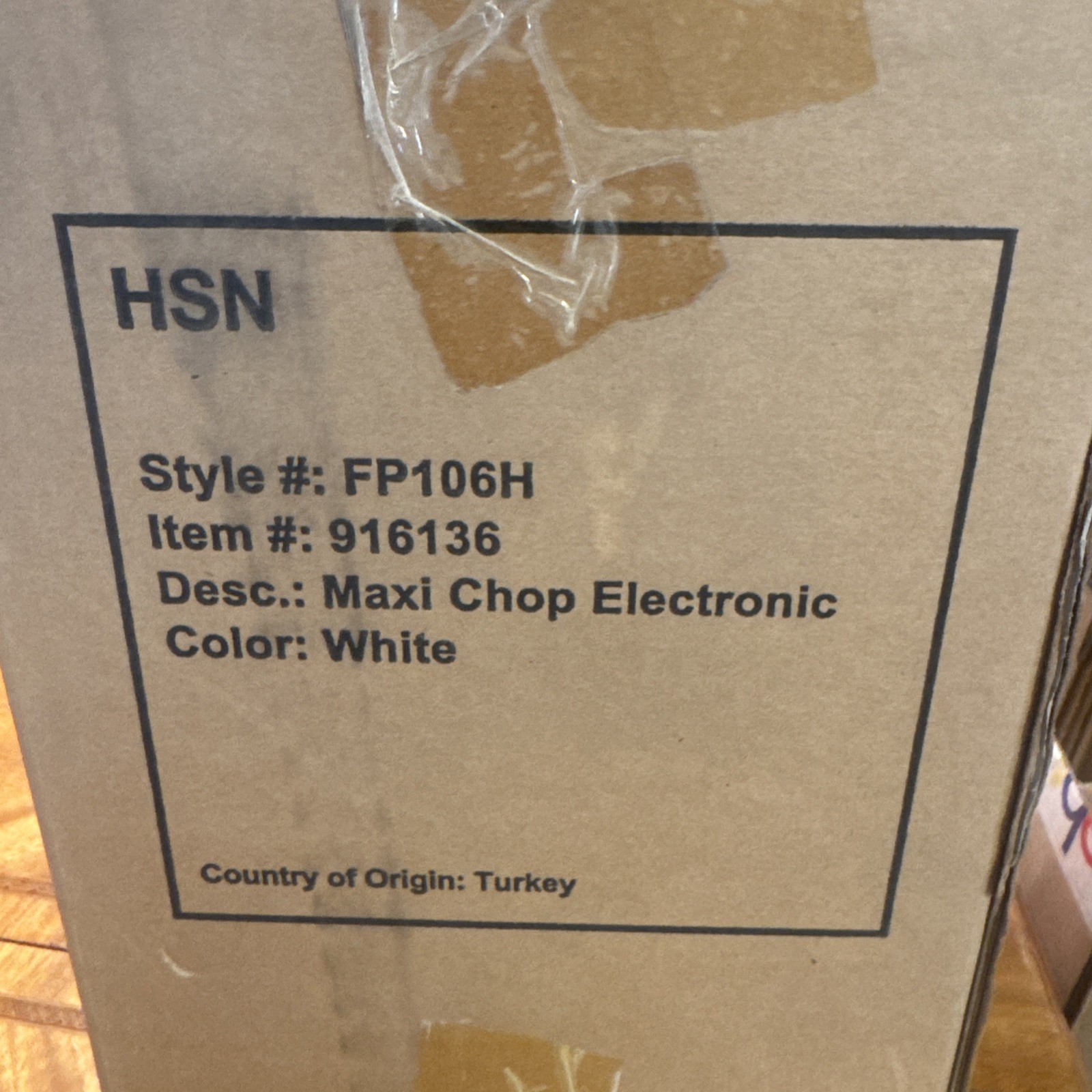 Bravetti Model FP-106-H Maxi Chop White New Unopened box