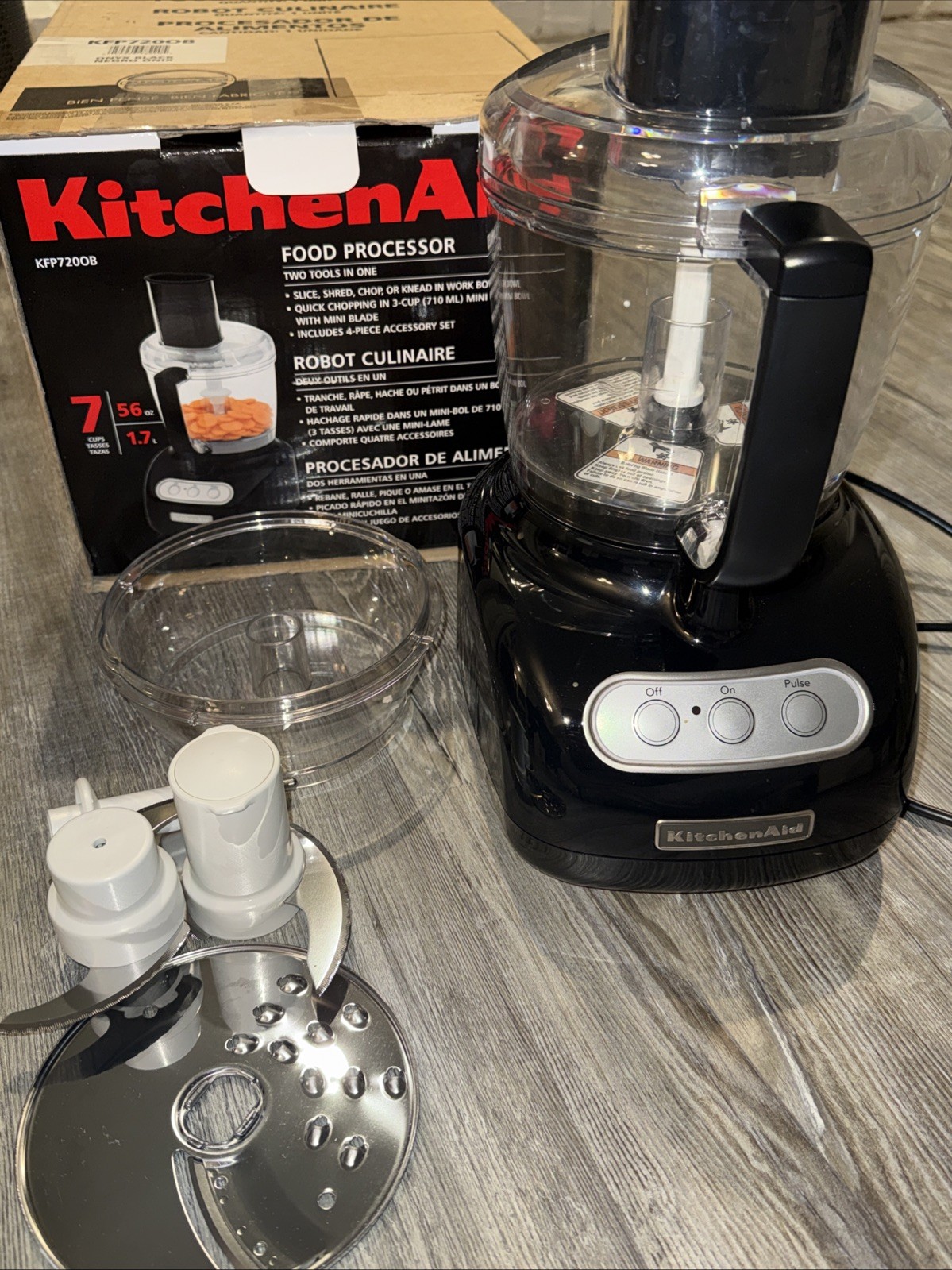KitchenAid KFP720OB Cup Food Processor Onyx Black – Works Great –