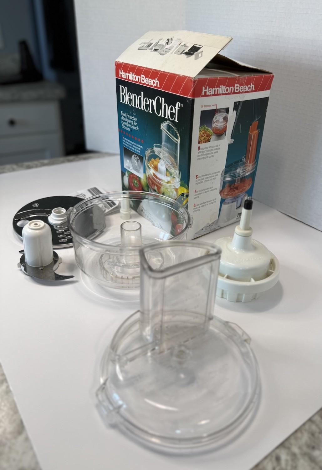Blender Chef Food Processor by Hamilton Beach – Top Attachment & Blade