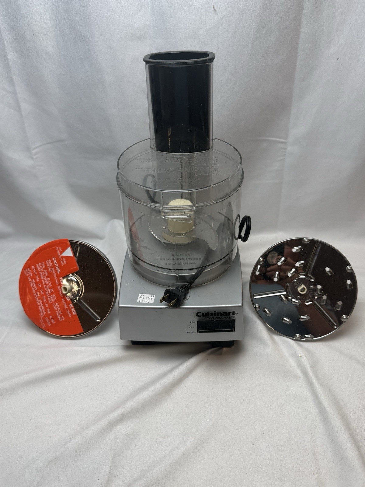 Cuisinart DLC-5 Silver Food Processor Shredding Slicing Blades