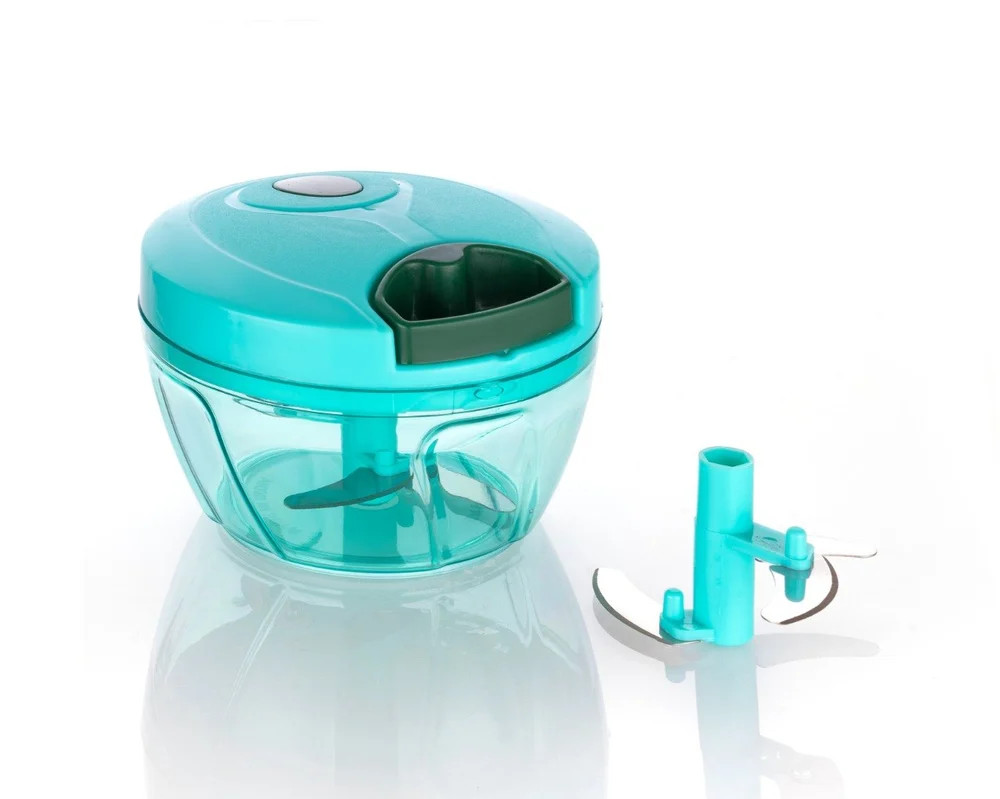 Manual Food Processor Vegetable Chopper, Portable Hand Pull String Garlic Mincer