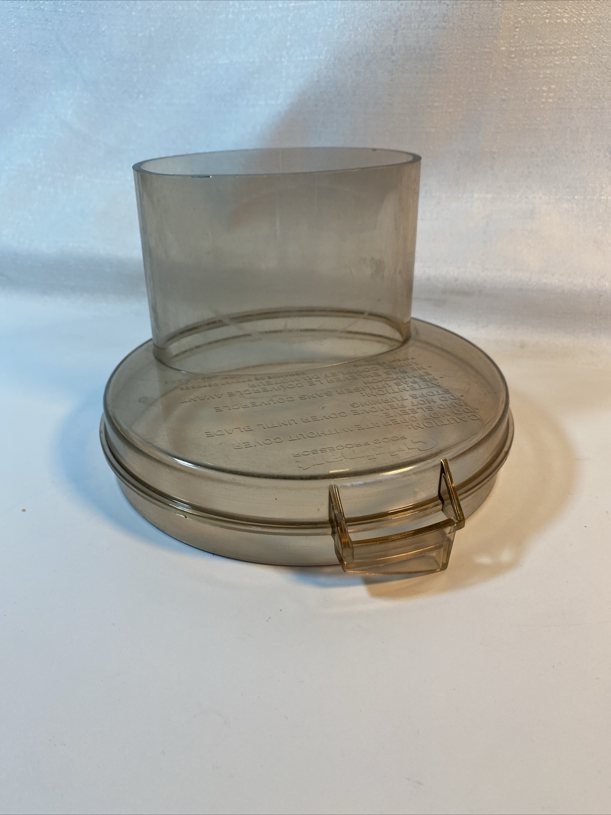 Cuisinart DLC-10E Food Processor Lid Cover Amber Replacement Part CFP-4 5 5A 9