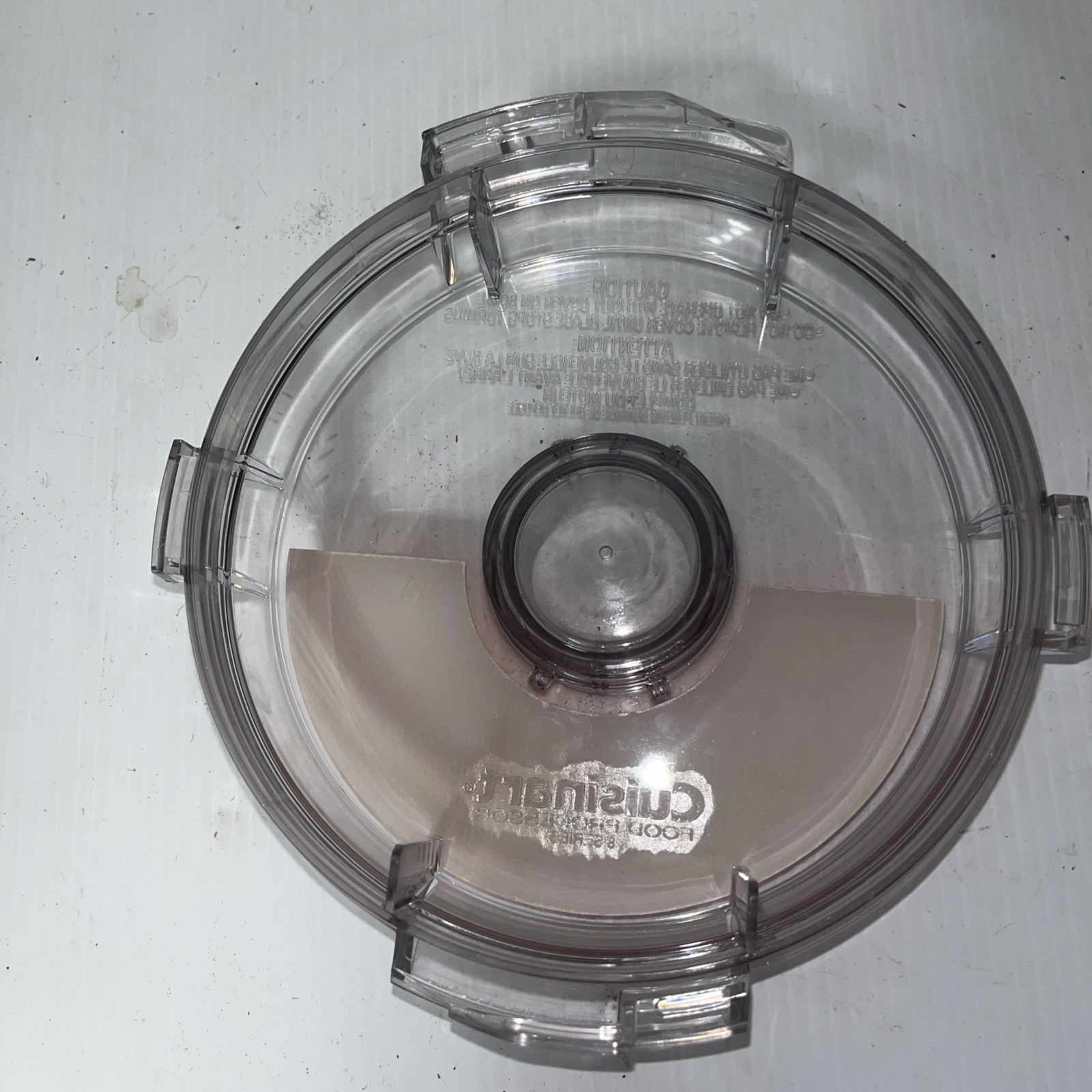Cuisinart Pro Custom 11 Food Processor DLC-8 Flat Lid w/Center Cap DLC-806G TXT