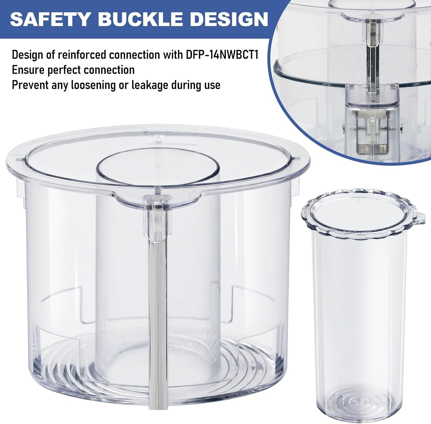DLC-2014 Compatible Pushers: 14-Cup Food Processor Parts with Easy Clean Feature