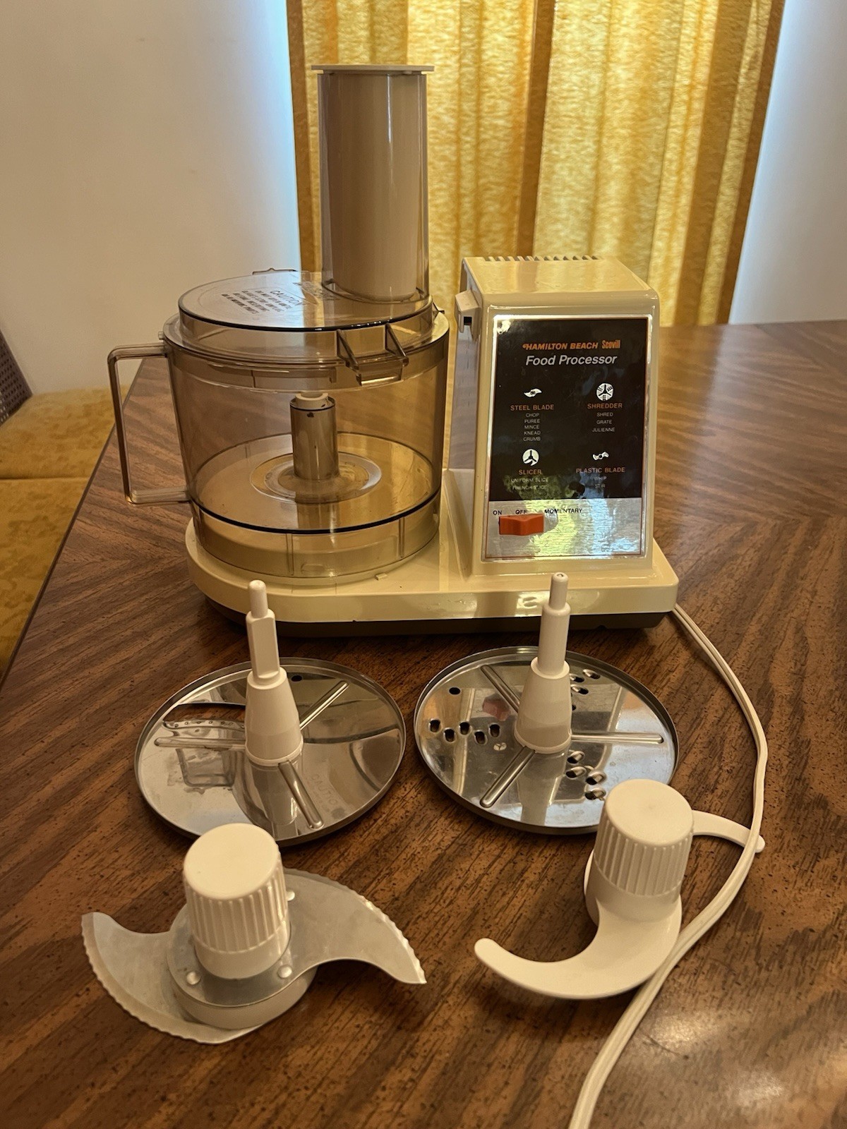 Vintage 1980s Hamilton Beach Scovill Food Processor Model 707-4 With All Parts