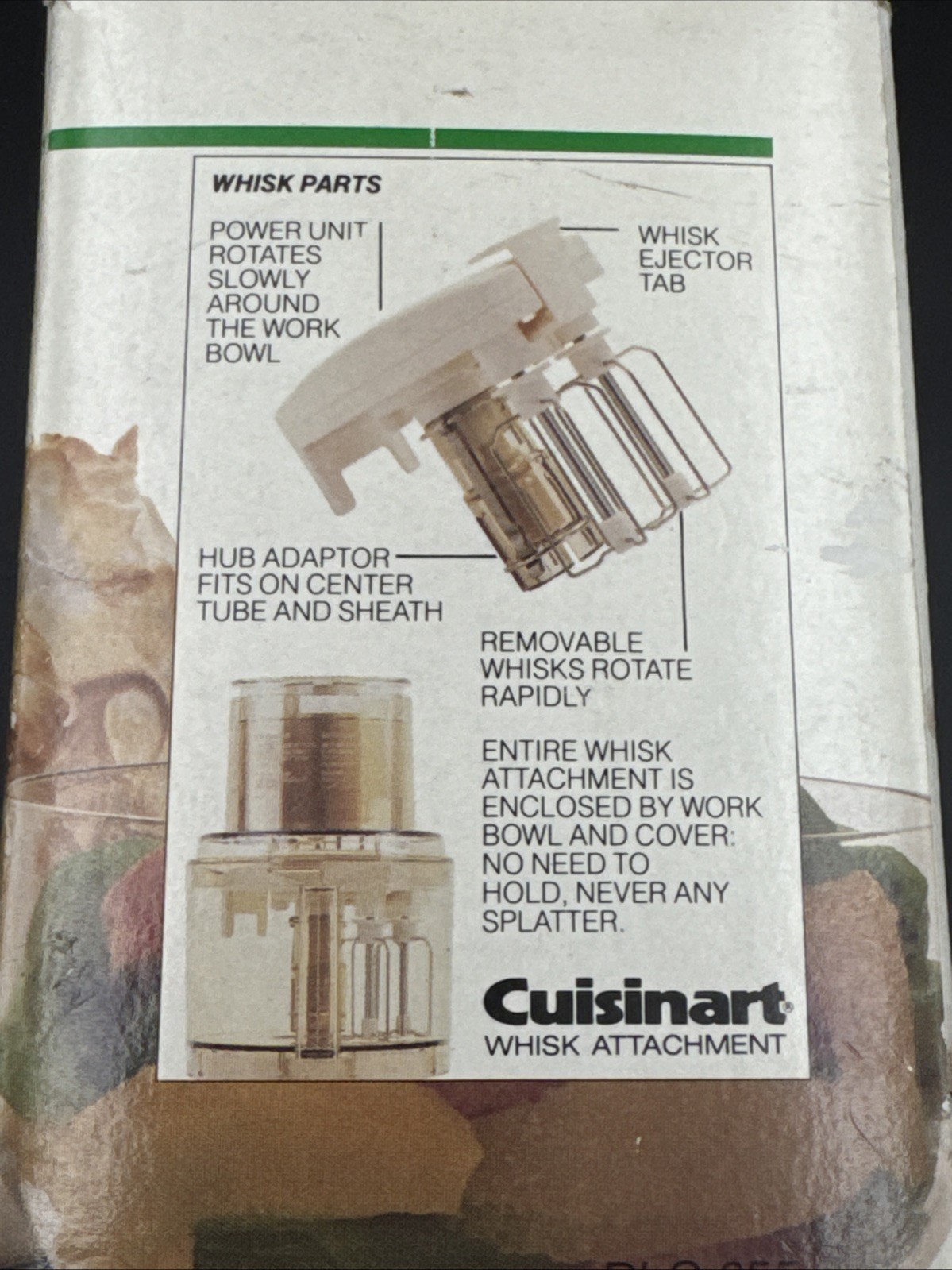 Cuisinart Whisk Attachment DLC-855 Custom 11 DLC-8 Food Processors Made in Japan