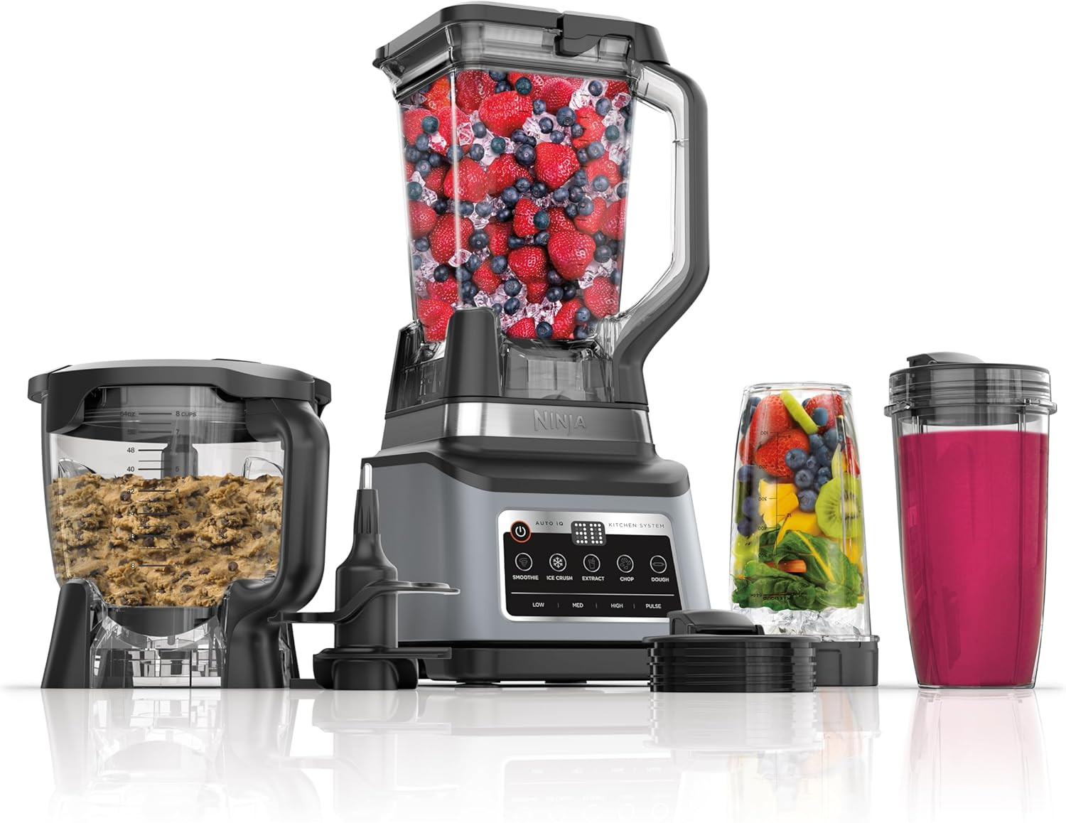 Ninja BN801 Professional plus Kitchen System, 1400 WP, 5 Functions for Smoothies