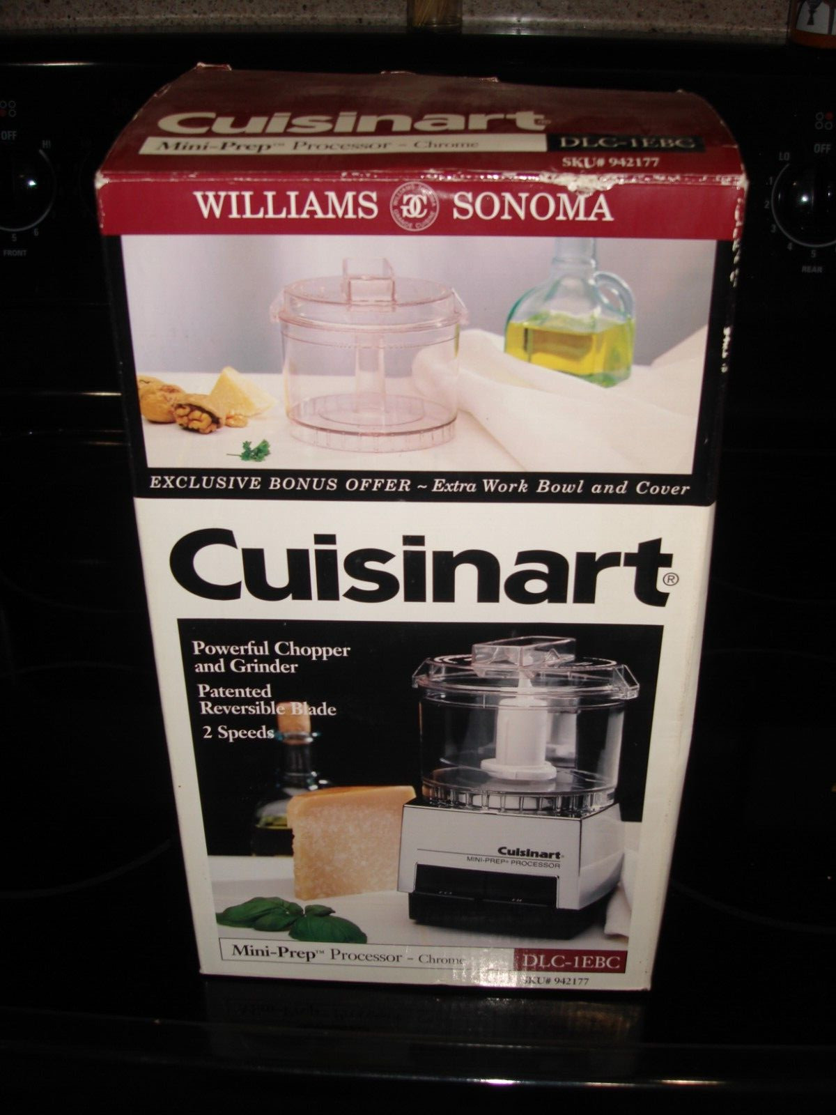 NEW Cuisinart DLC-1SS (1EBC) W/2-2.6 Cups Mini-Prep Processor Stainless Steel