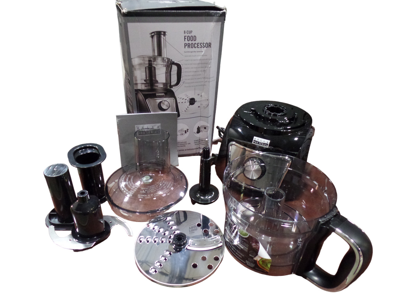 Bella Pro Series 8-Cup Food Processor FP7720A – Black – Free Shipping