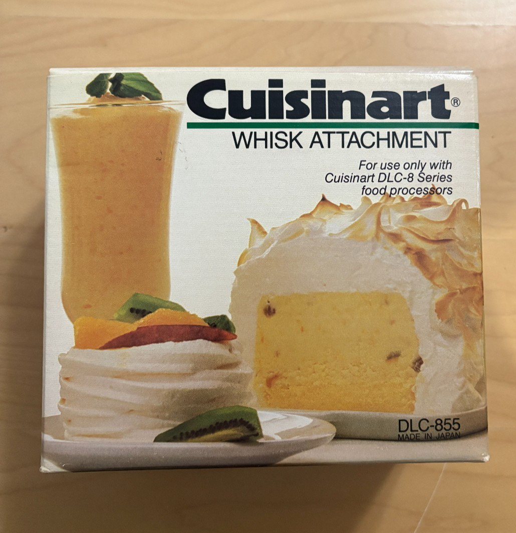 Cuisinart Whisk Attachment DLC-855 for use with DLC-8 Series Food Processors NOS