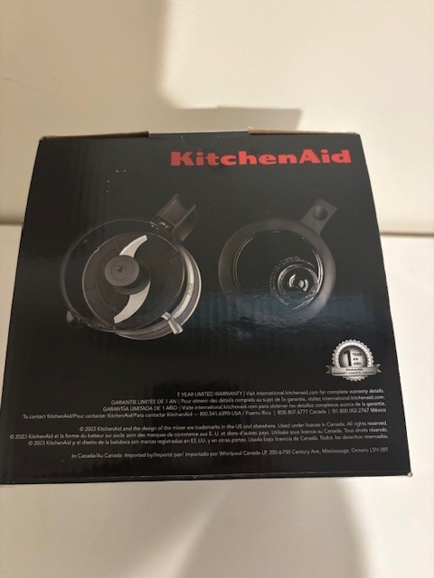 KitchenAid KFC3516 3.5 Cup Food Chopper Kitchen Aid Silver Gray Black NIB