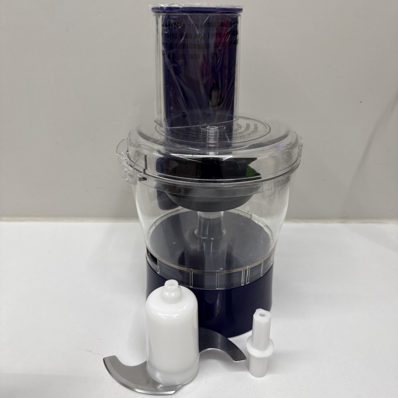 Bistro Collection Wolfgang Puck Model BBLFP001 Gearbox Bowl Lid Pusher Blue New