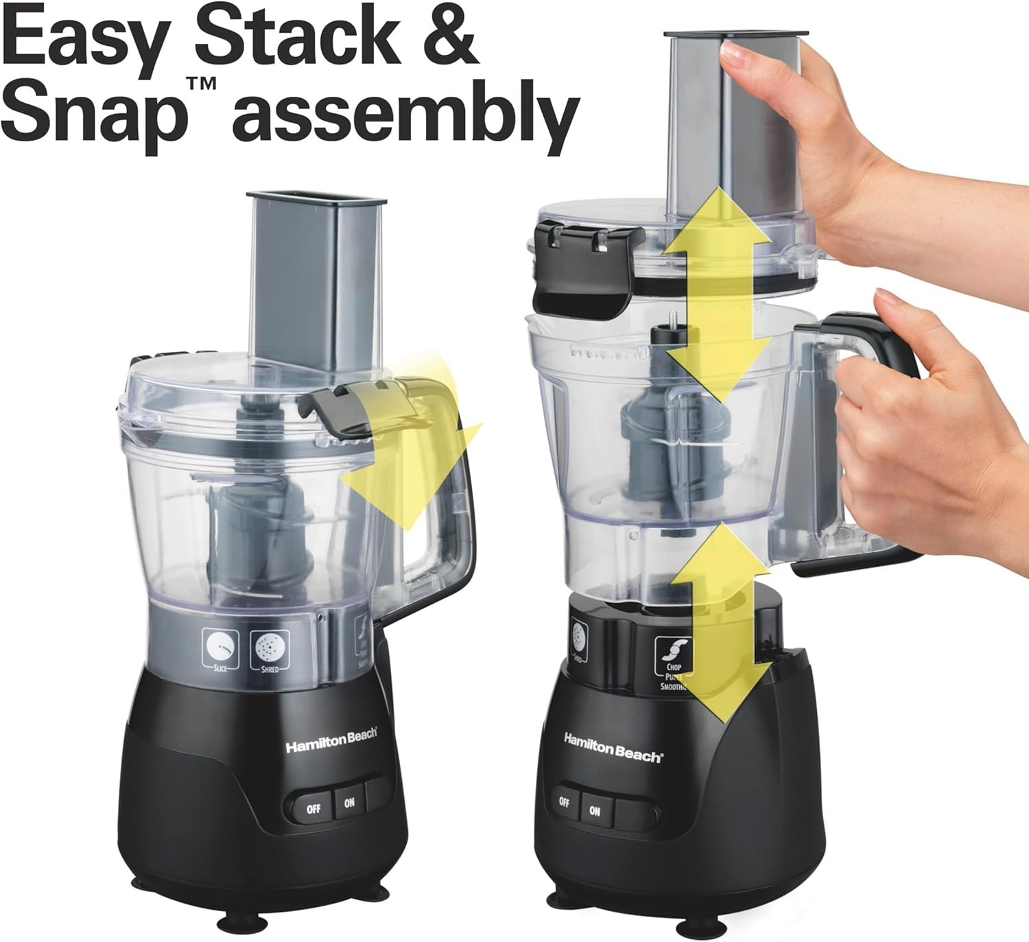 4 Cup Mini Food Processor 250W Vegetable Chopper Black Stainless Blade