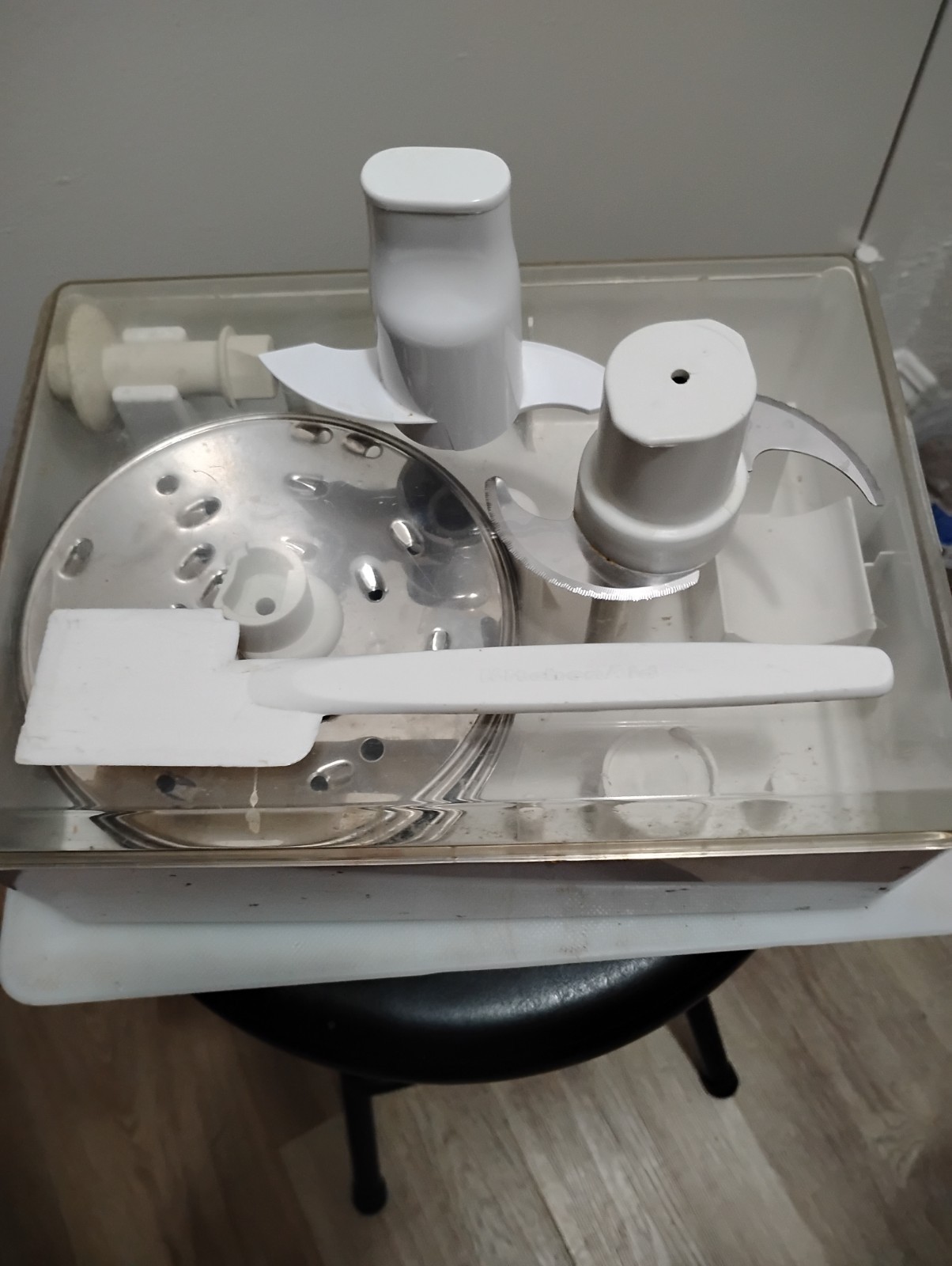 Kitchenaid 13-Cup Food Processor w/ Blades, Bowl and Slicing Discs XLNT RED grip
