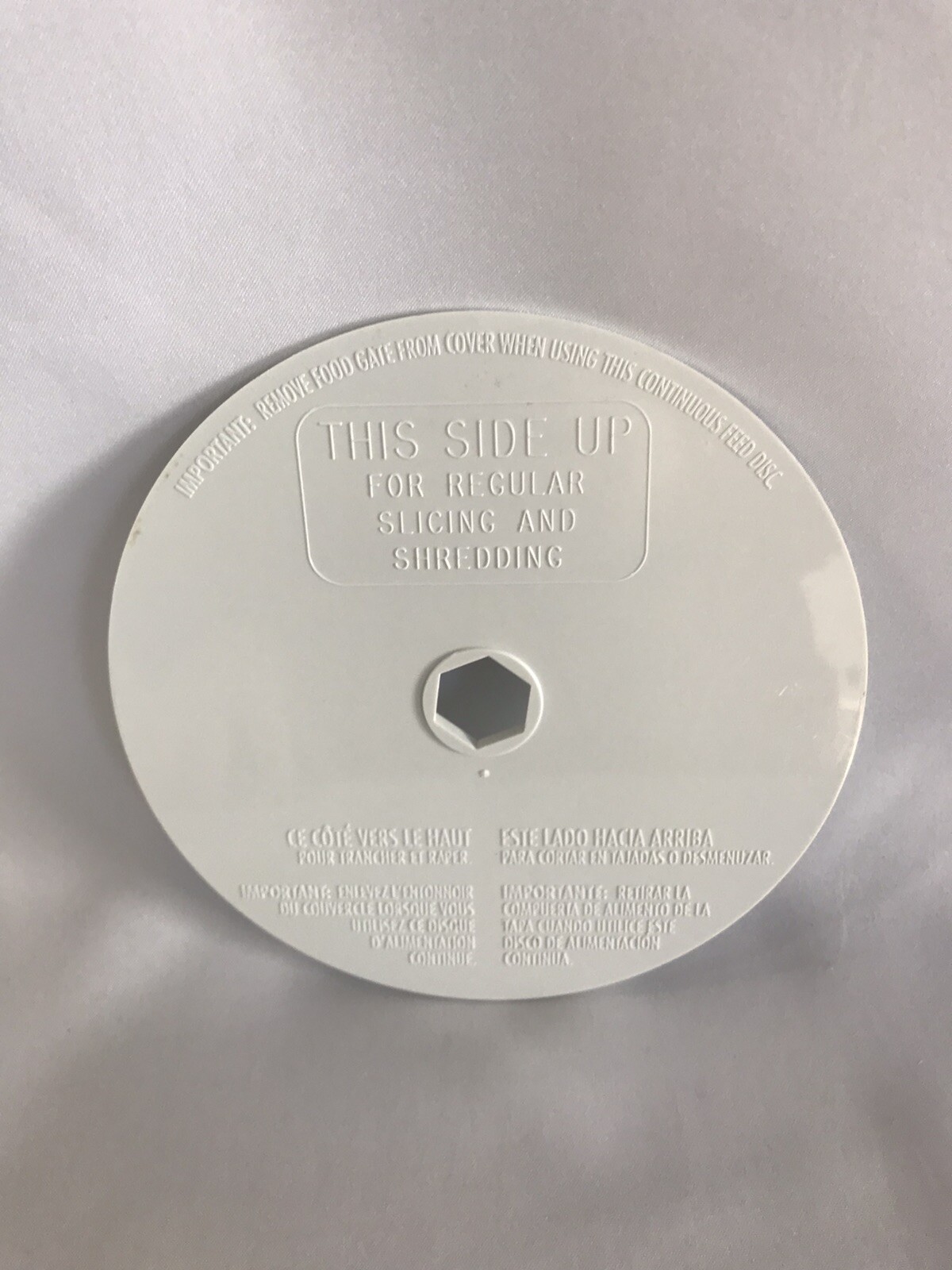 Hamilton Beach 70700 702R 704-5 Food Processor Part Feed Disc Replacement Part