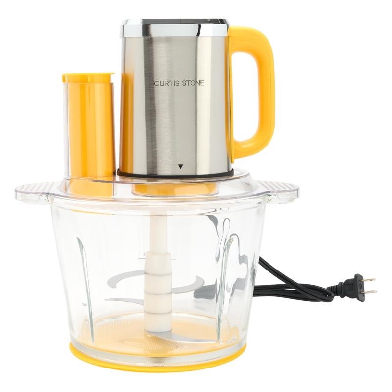 **Curtis Stone 13-Cup Electric Chop Master Food Processor w/Blades—Sunflower
