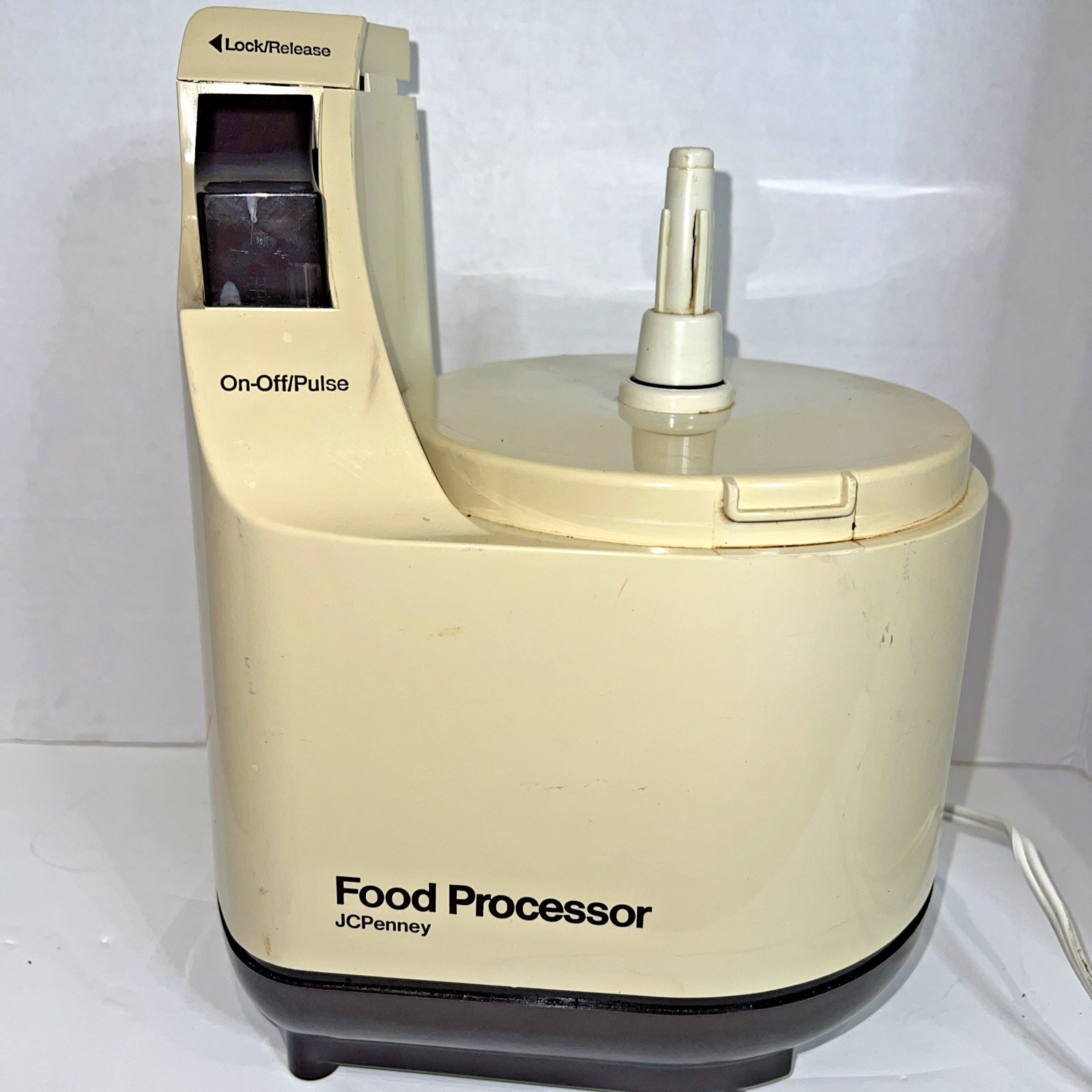 Vintage JCPenney Model 8330 Food Processor Made In USA Motor Only Tested