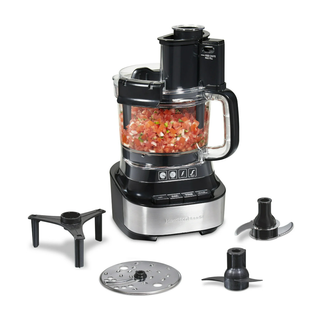 Hamilton Beach Stack & Snap Food Processor with Bowl Scraper, 10 Cup Capacity
